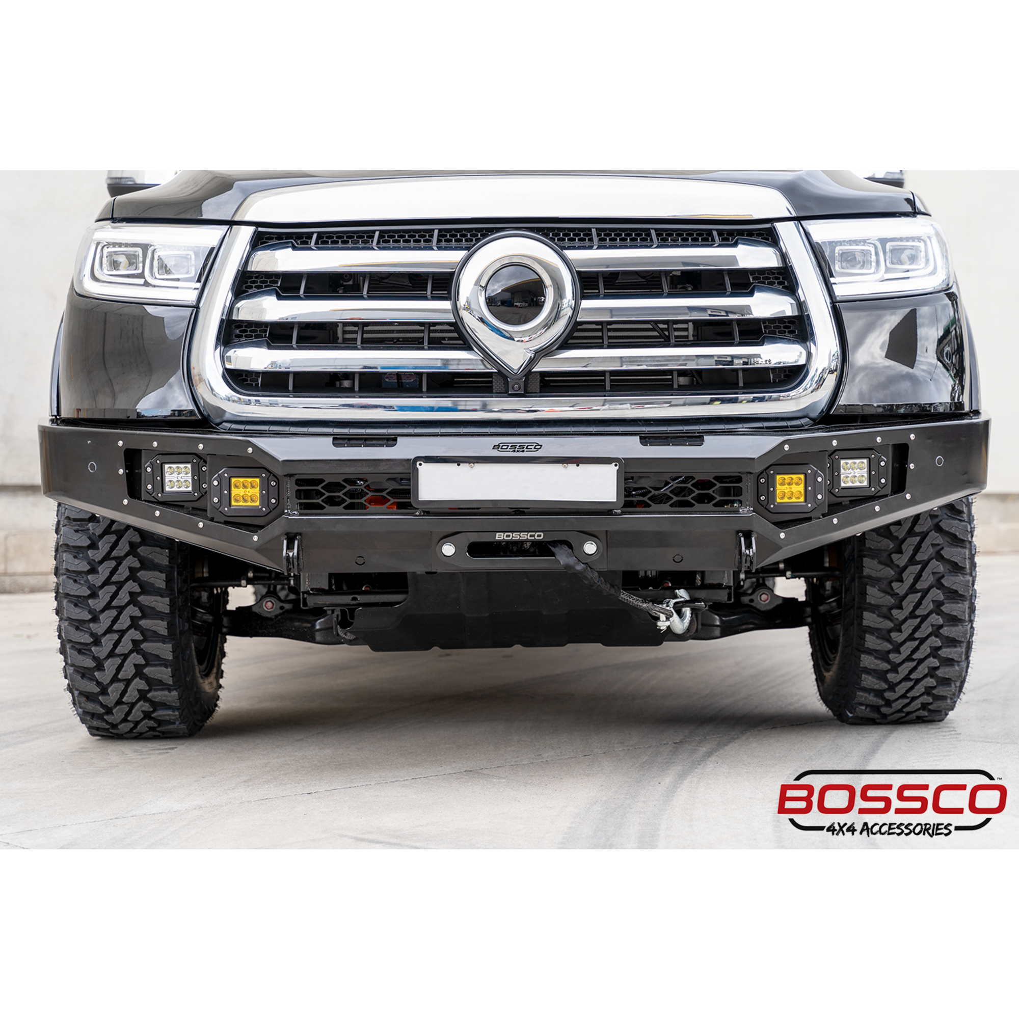 Monster No Loop Full Bumper Replacement Bullbar Suitable For GWM Great Wall Cannon NPW 2020-2023