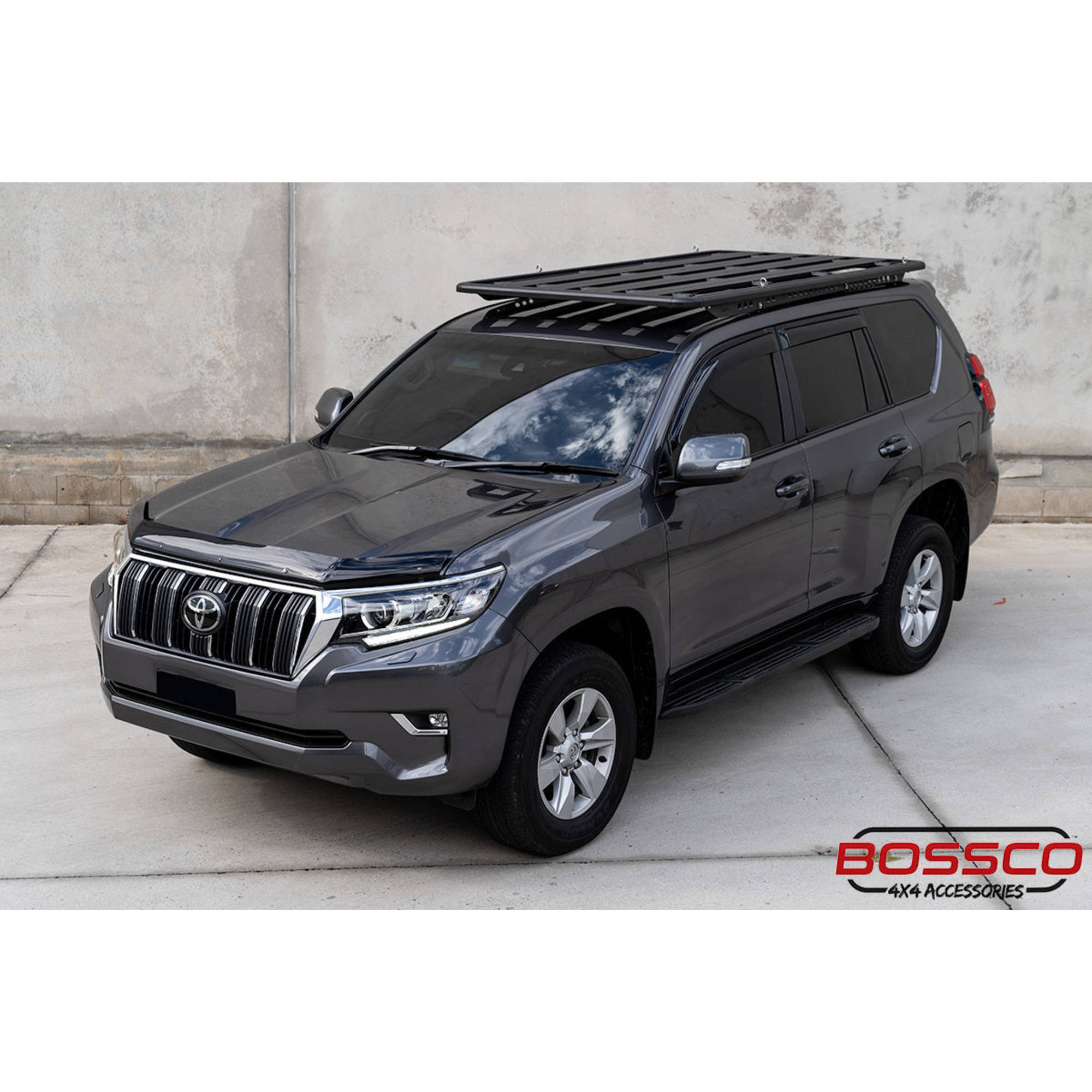 Aluminium Flat Roof Platform 2200x1250mm With Backbone Brackets Suitable For Toyota Prado 150s 2010-2023