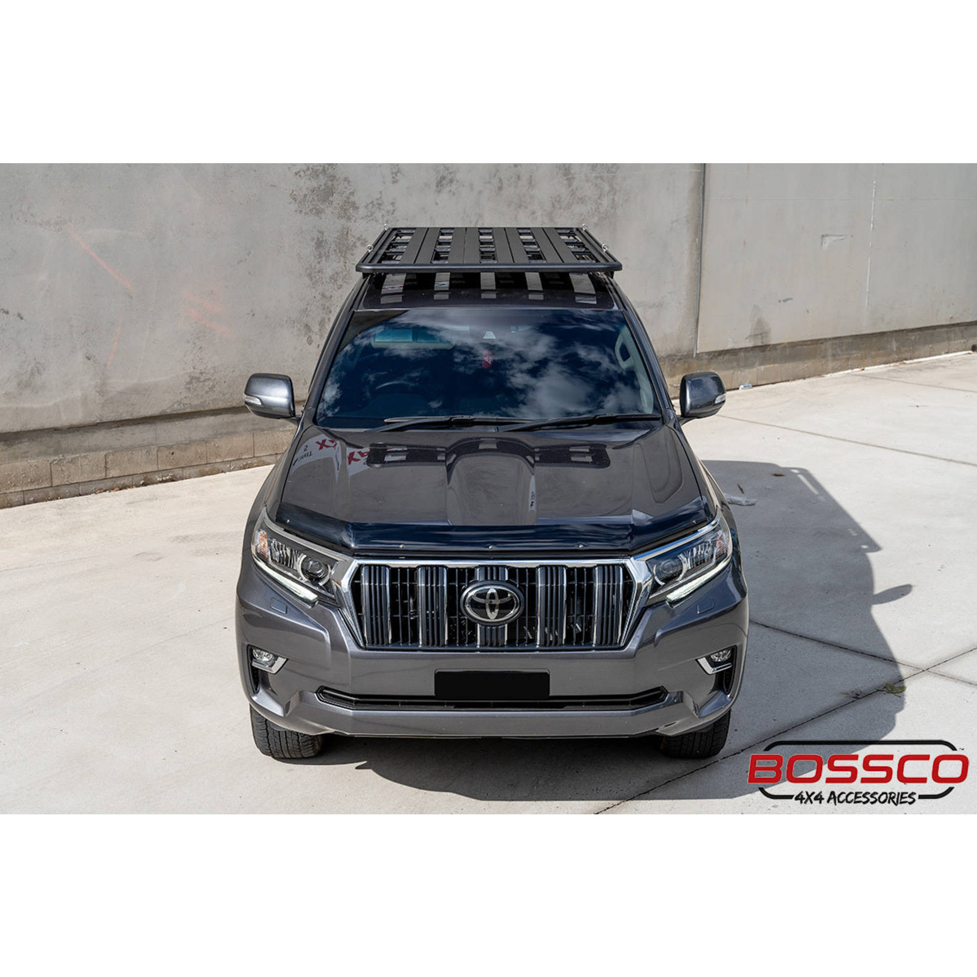 Aluminium Flat Roof Platform 2200x1250mm With Backbone Brackets Suitable For Toyota Prado 150s 2010-2023