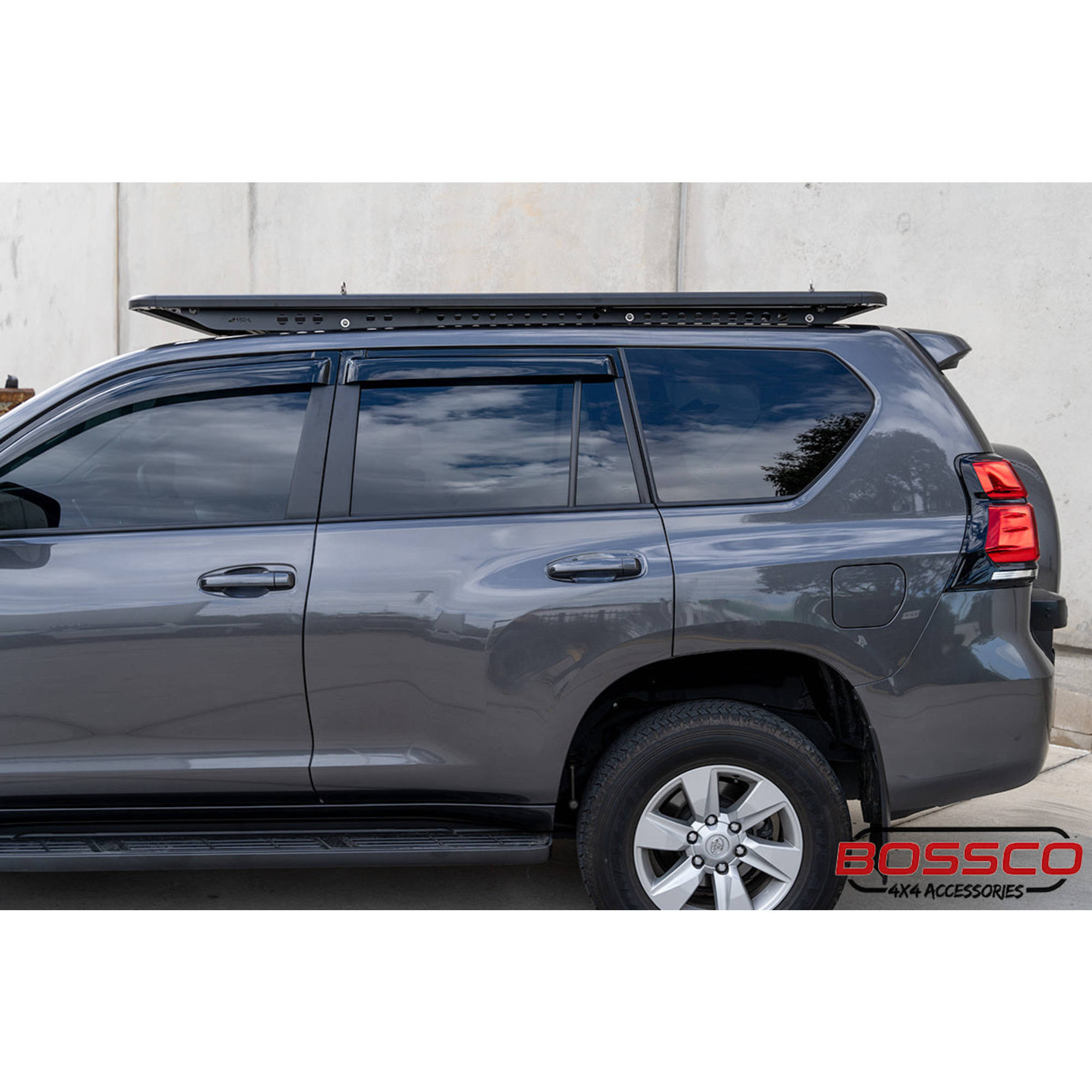 Aluminium Flat Roof Platform 2200x1250mm With Backbone Brackets Suitable For Toyota Prado 150s 2010-2023