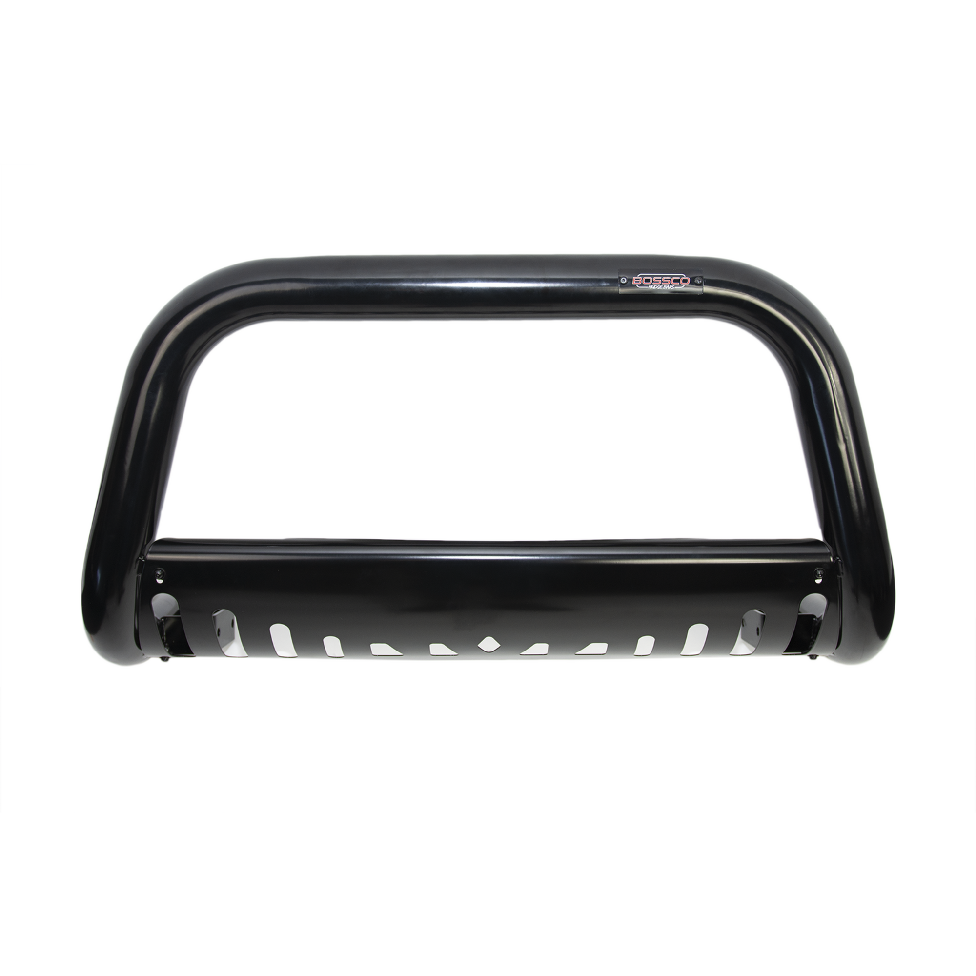 Black Low Nudge Bar with Skid Plate suitable for GWM Great Wall Cannon 09/2020-04/2022