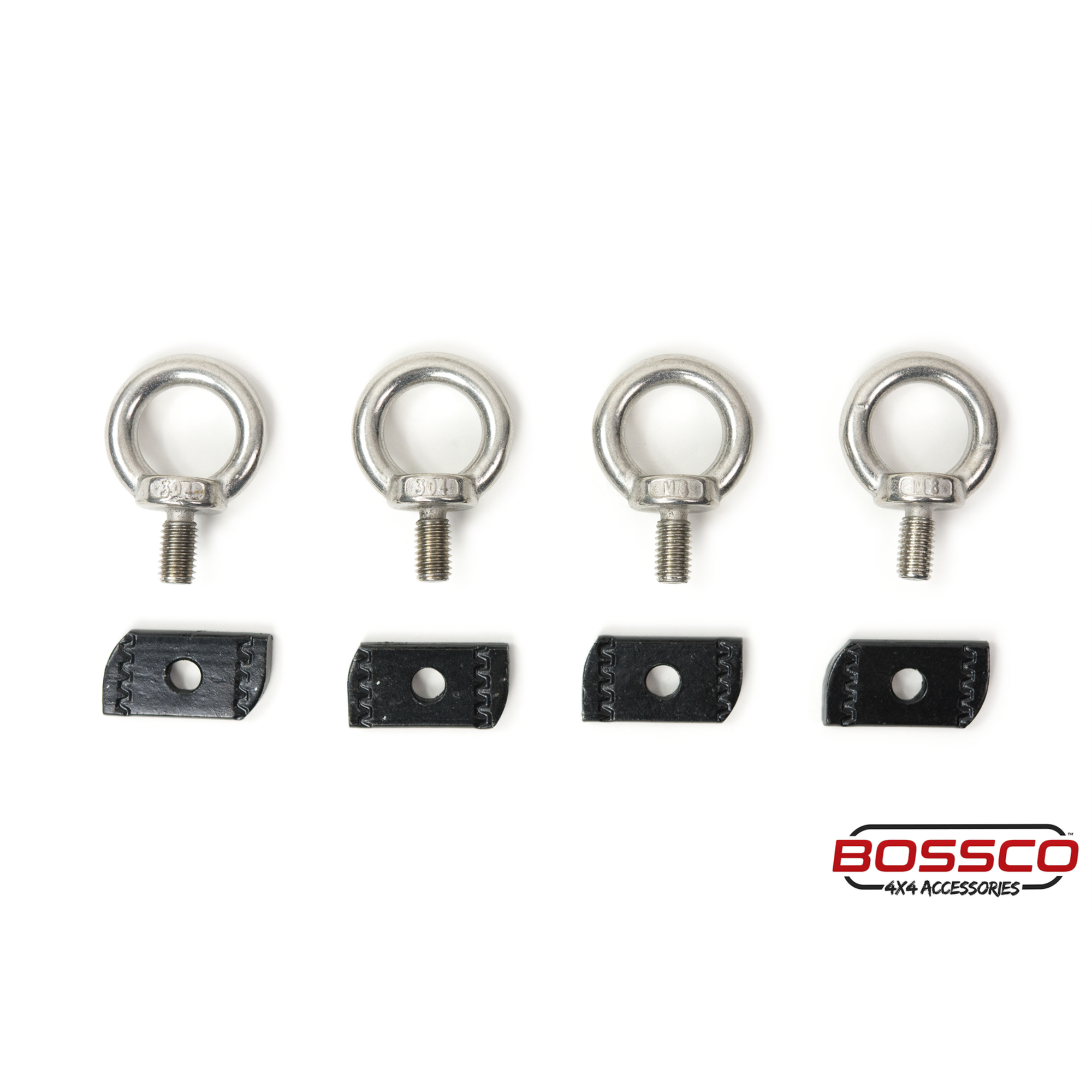 Eye bolt Tie Down Points Suitable For Aluminium Bossracks - set of 4 | For 20810A platforms