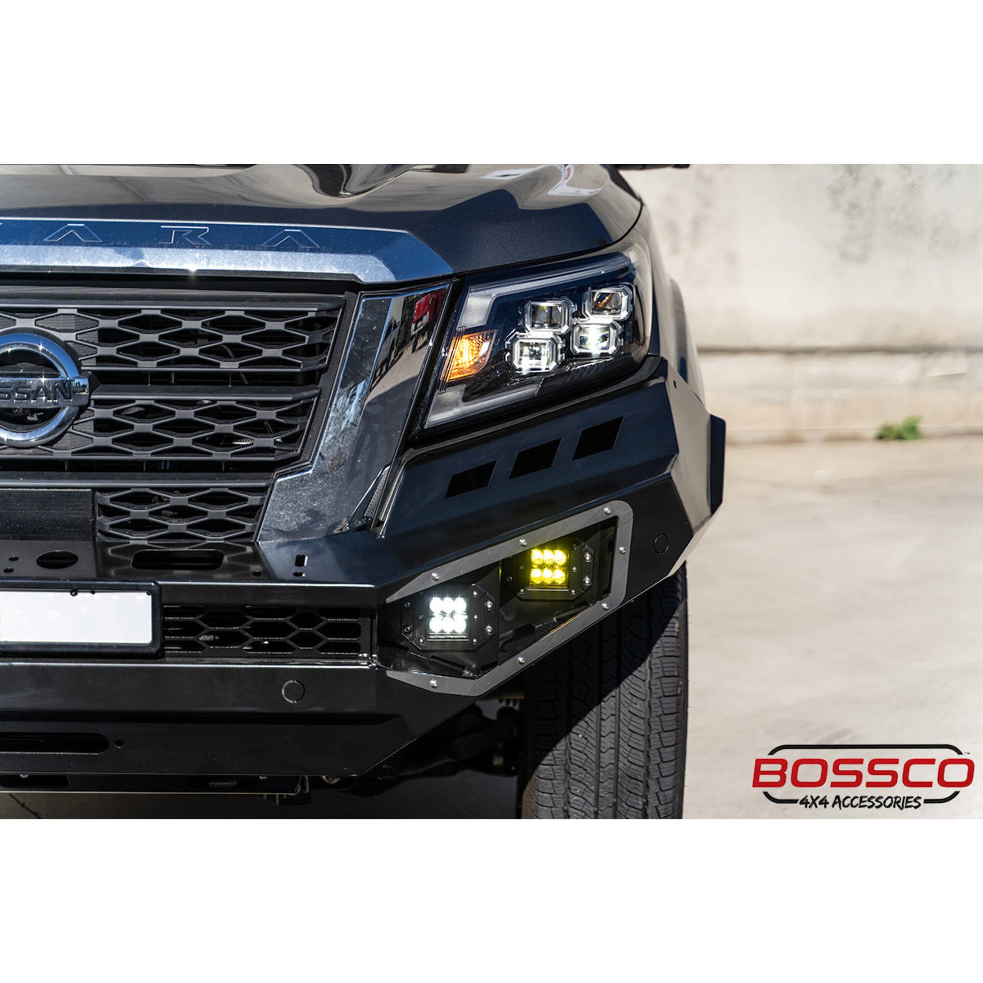 Monster No Loop Full Bumper Replacement Bull Bar Bullbar Suitable For Nissan Navara NP300 D23 2021-2024