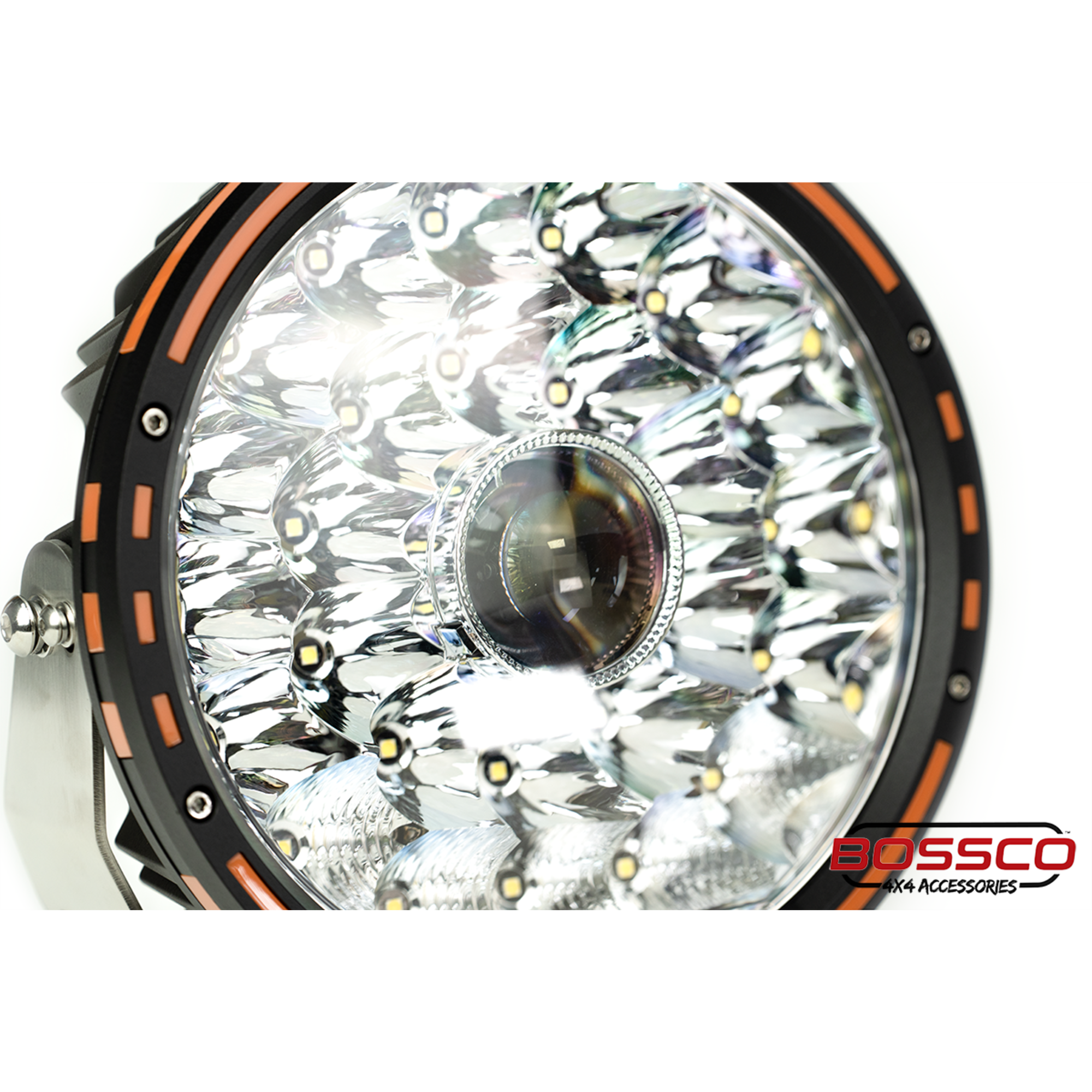 9" LED Driving Lights with LED LASER | 1 Lux @ 1200m | 23920 Lumens | IP68 Rated - PAIR
