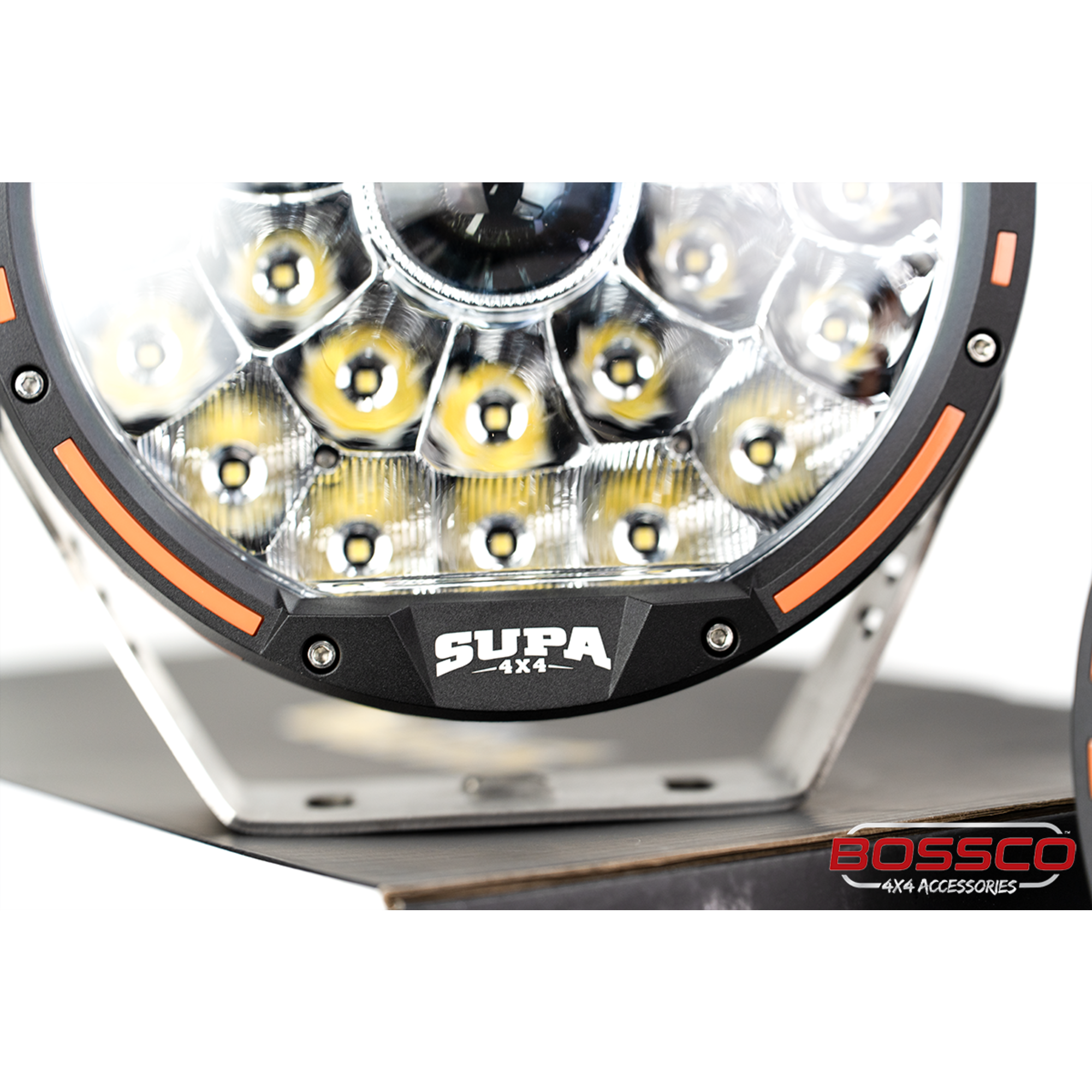 9" LED Driving Lights with LED LASER | 1 Lux @ 1200m | 23920 Lumens | IP68 Rated - PAIR