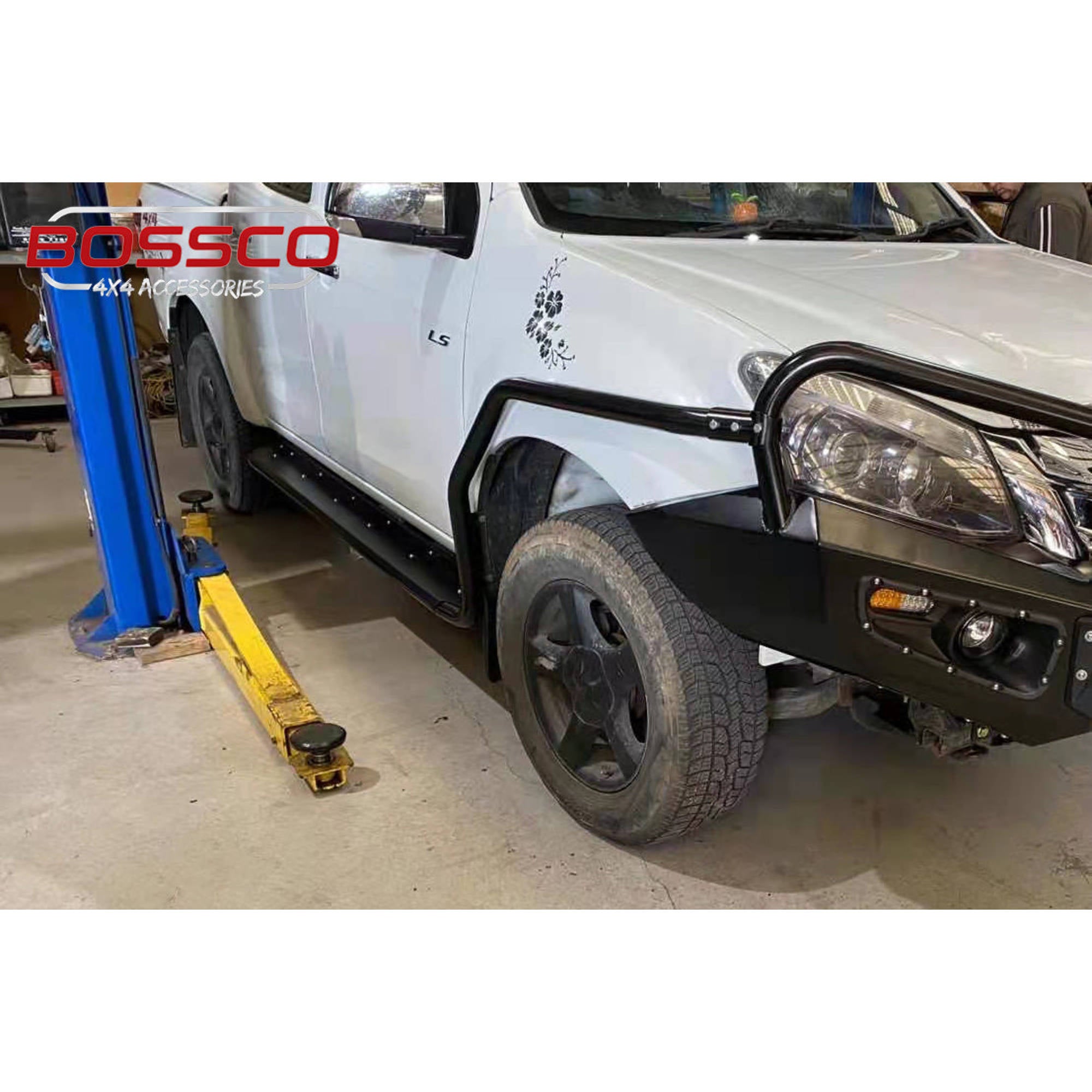 Chassis-Mounted Heavy Duty Side Steps & Brush Bars Suitable for LDV T60 2017-2022 - TEST FIT REQUIRED!