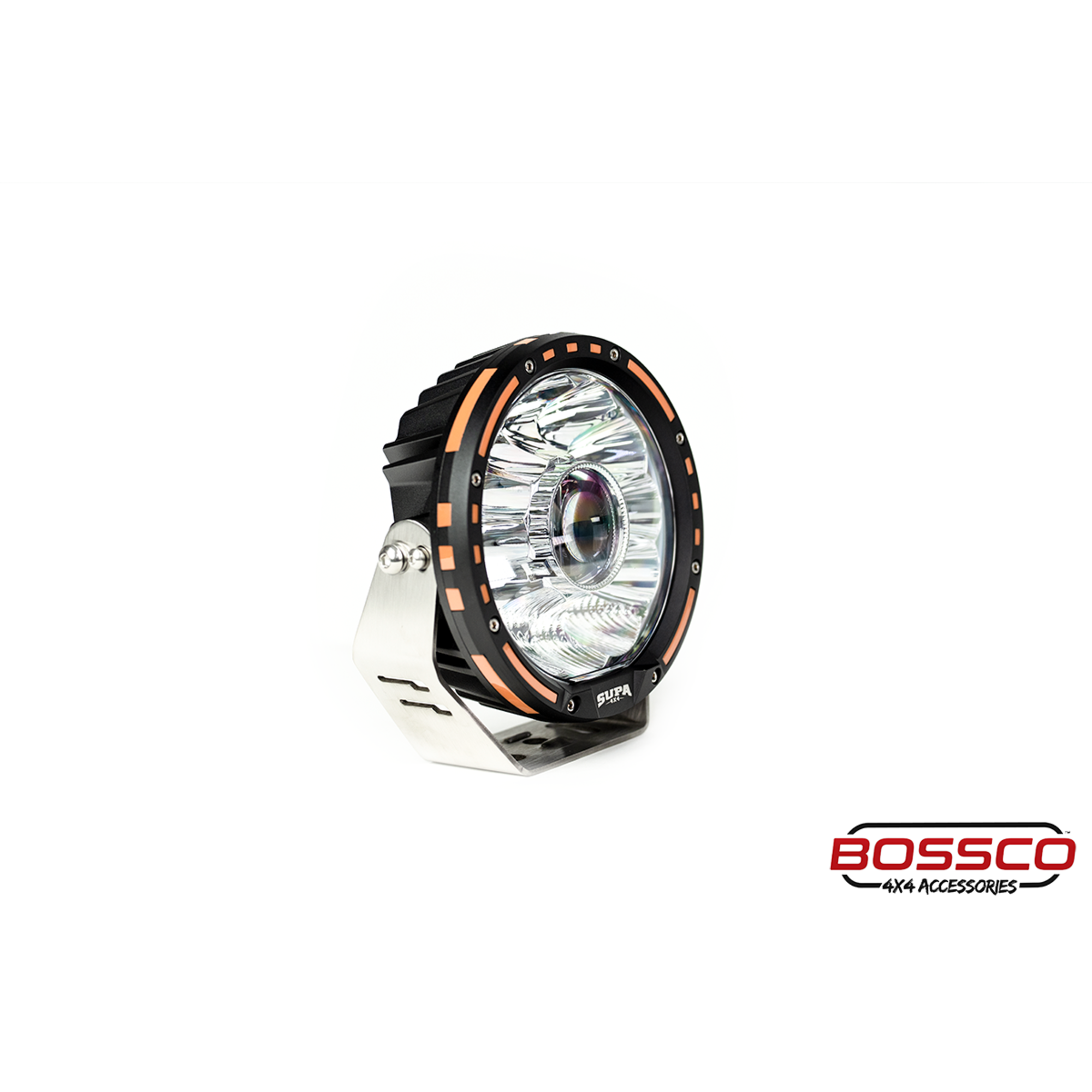 7" LED Driving Lights with LED LASER | 1 Lux @ 1076m | 13520 Lumens | IP68 Rated - PAIR W/ Wiring Harness