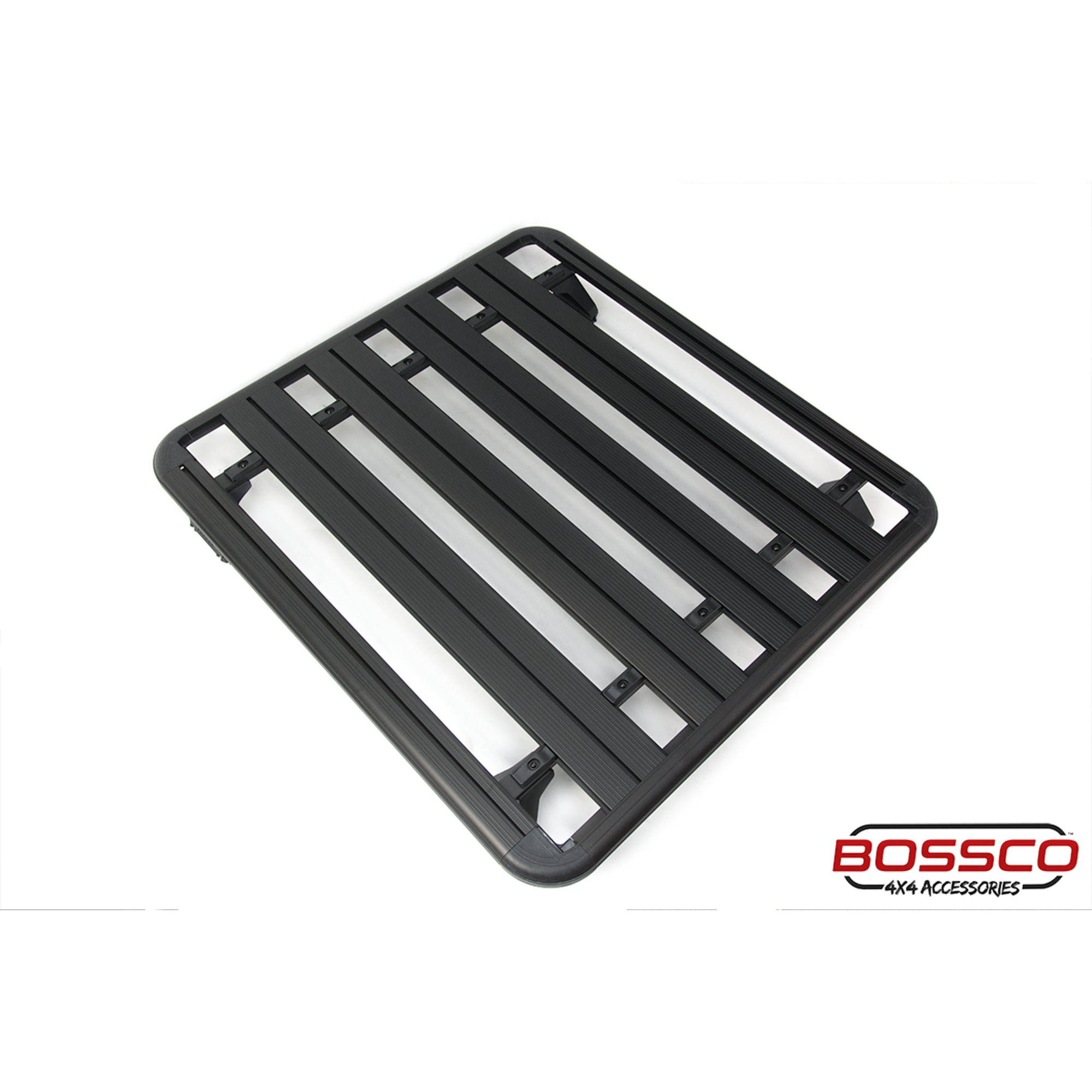 Aluminium Flat Roof Platform Basket (Flat) for Suzuki Jimny GJ Series 1425x1350mm with 6" Gutter Mount Bracket