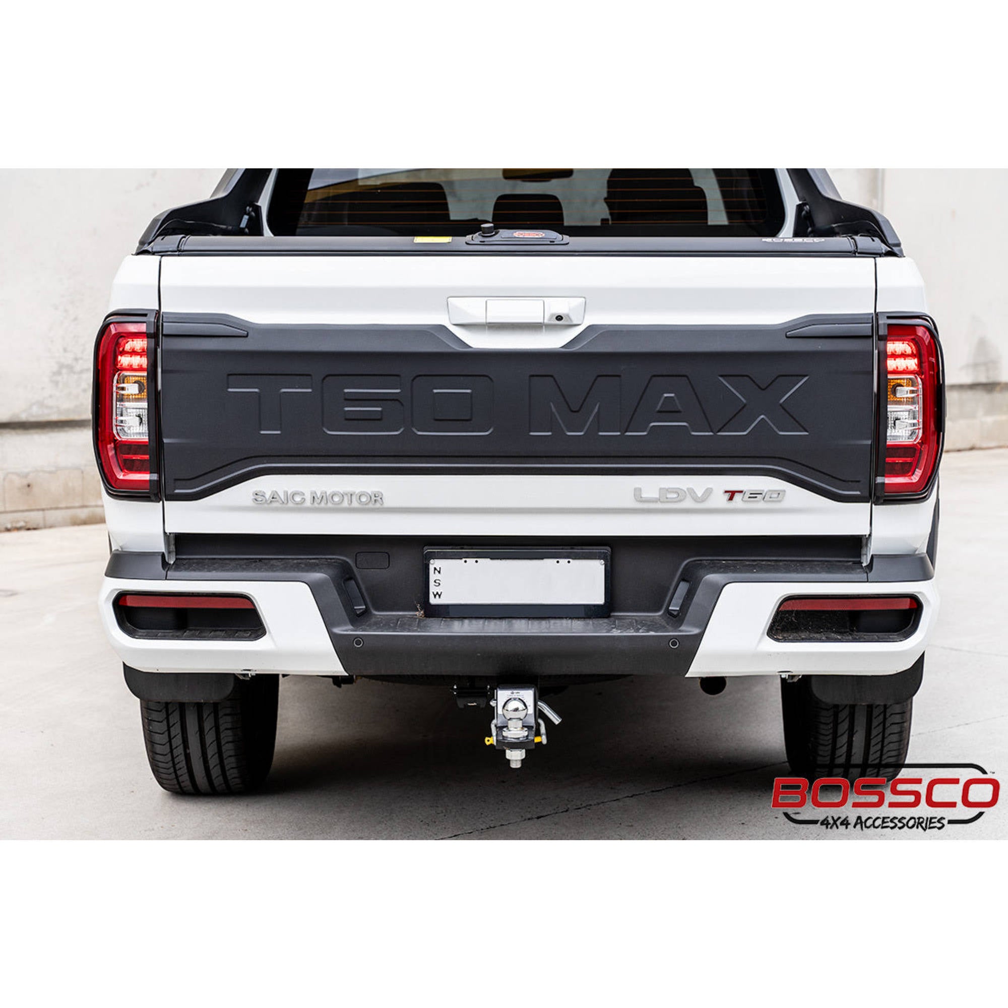 Matte Black Rear Tail Light Trim Covers Suitable For LDV T60 Max 2021-2023