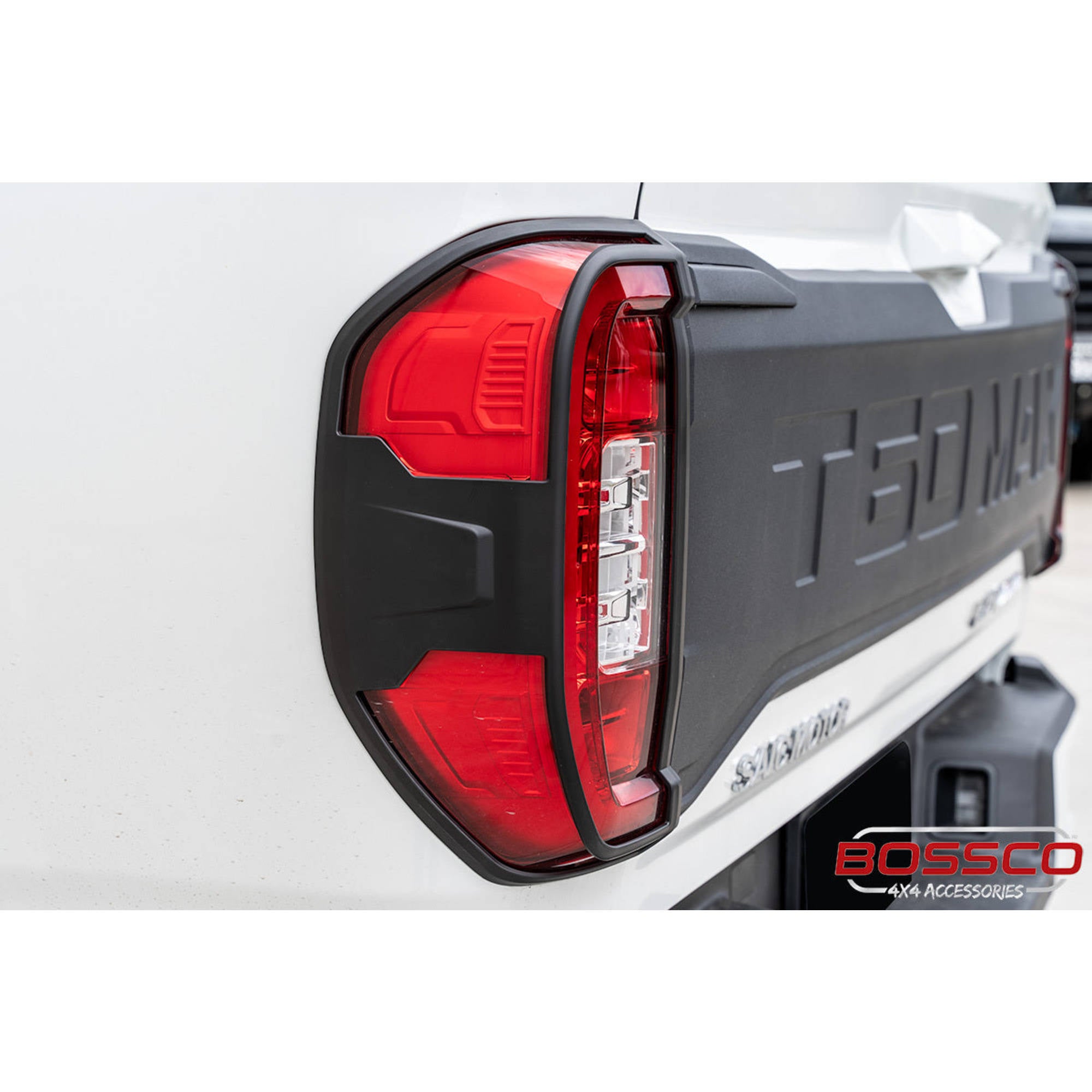 Matte Black Rear Tail Light Trim Covers Suitable For LDV T60 Max 2021-2023