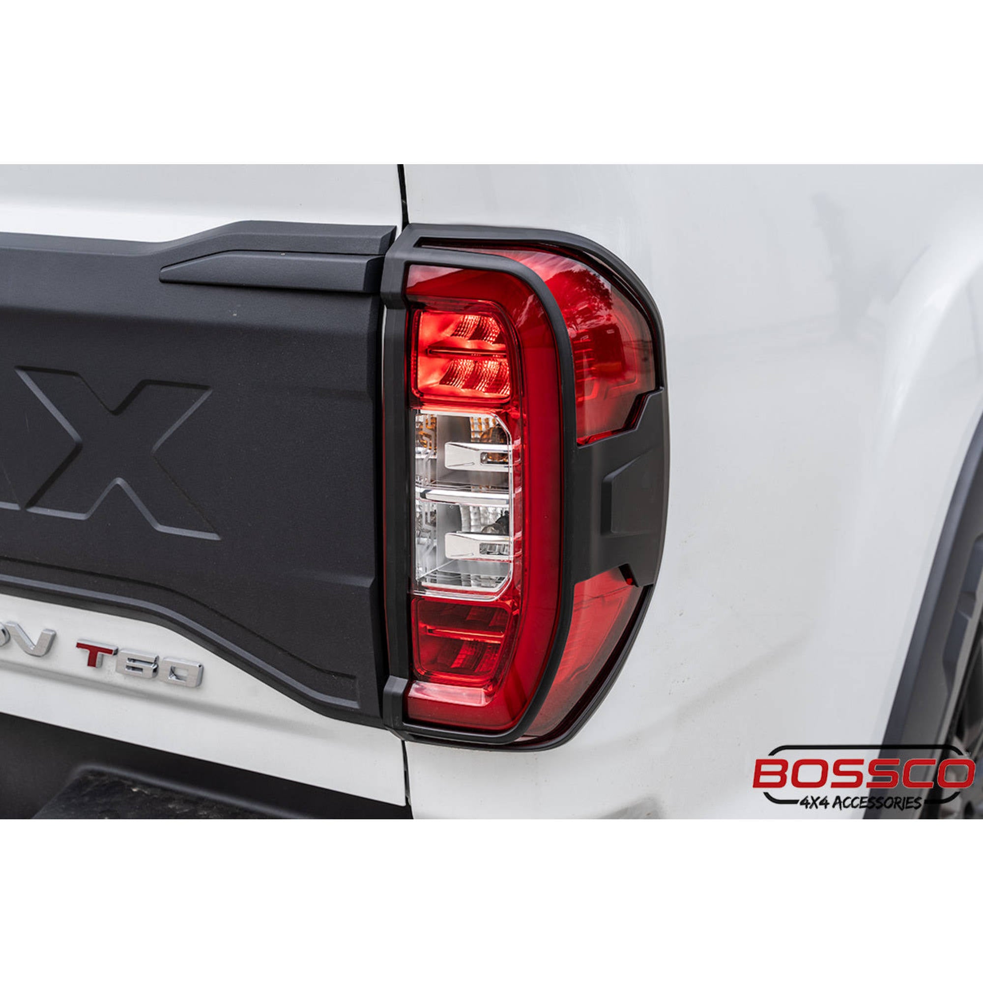 Matte Black Rear Tail Light Trim Covers Suitable For LDV T60 Max 2021-2023