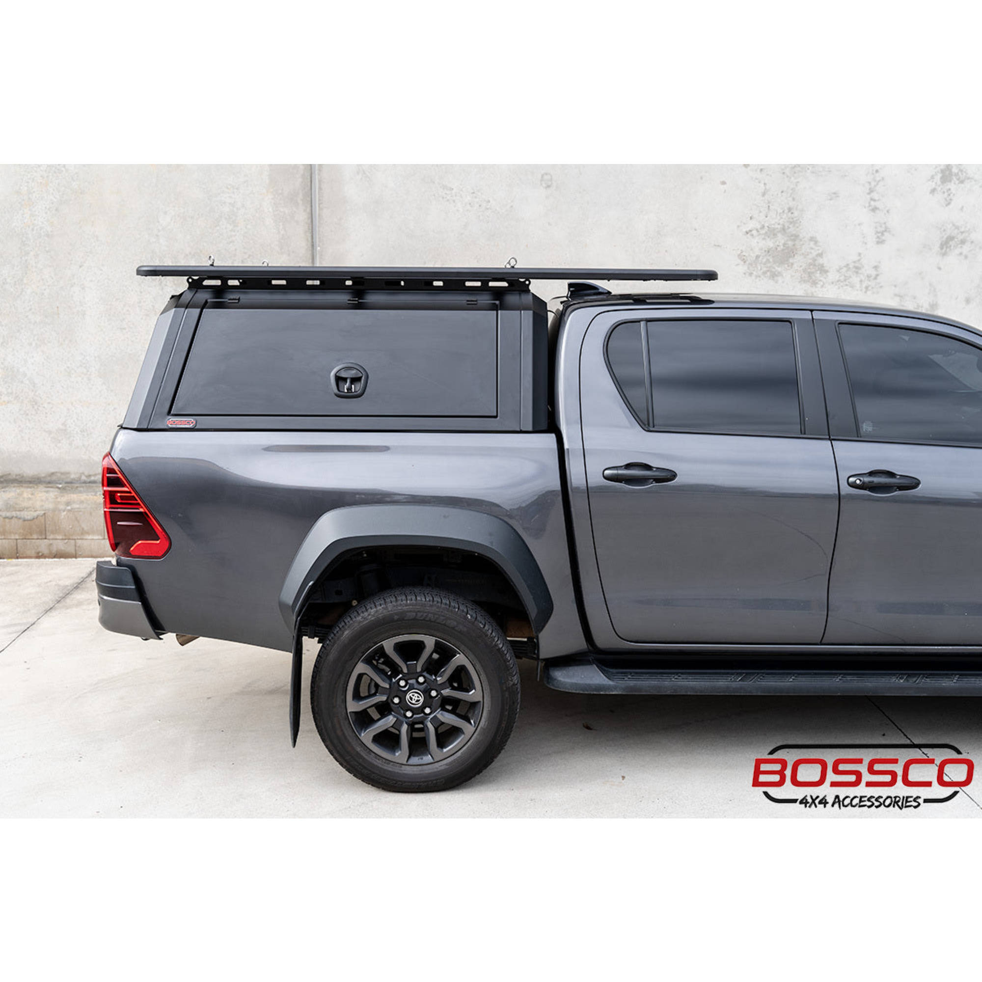BCX-R Black Aluminium Tub Canopy for Toyota Hilux N80 2015-2024