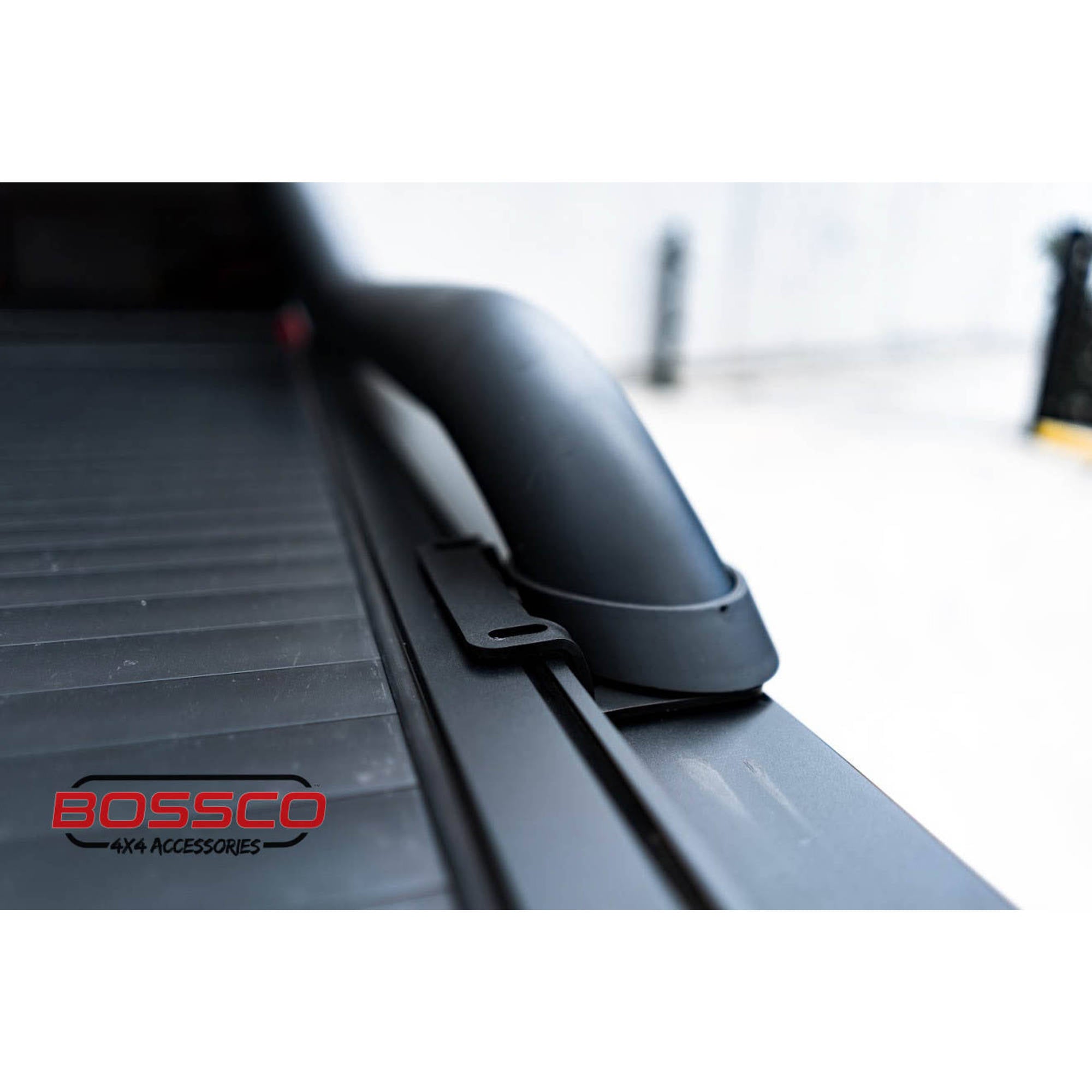 Black Steel Extended Sports Bar Suitable With BA Roller Shutters - For Large American Utes