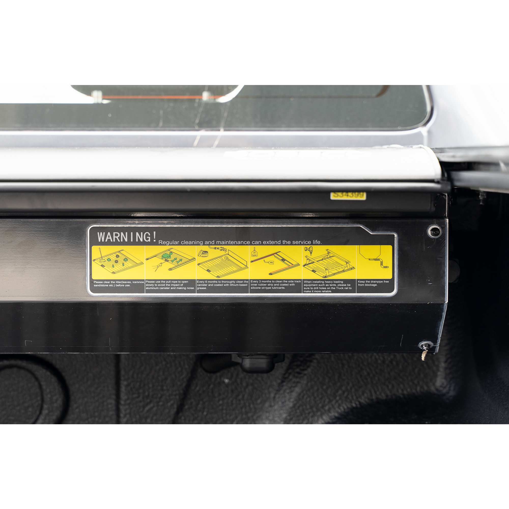 Electric Auto Roller Shutter Tonneau Lid Suitable For Dodge Ram 1500 Crew Cab (5'7" Tub) With Ramboxes