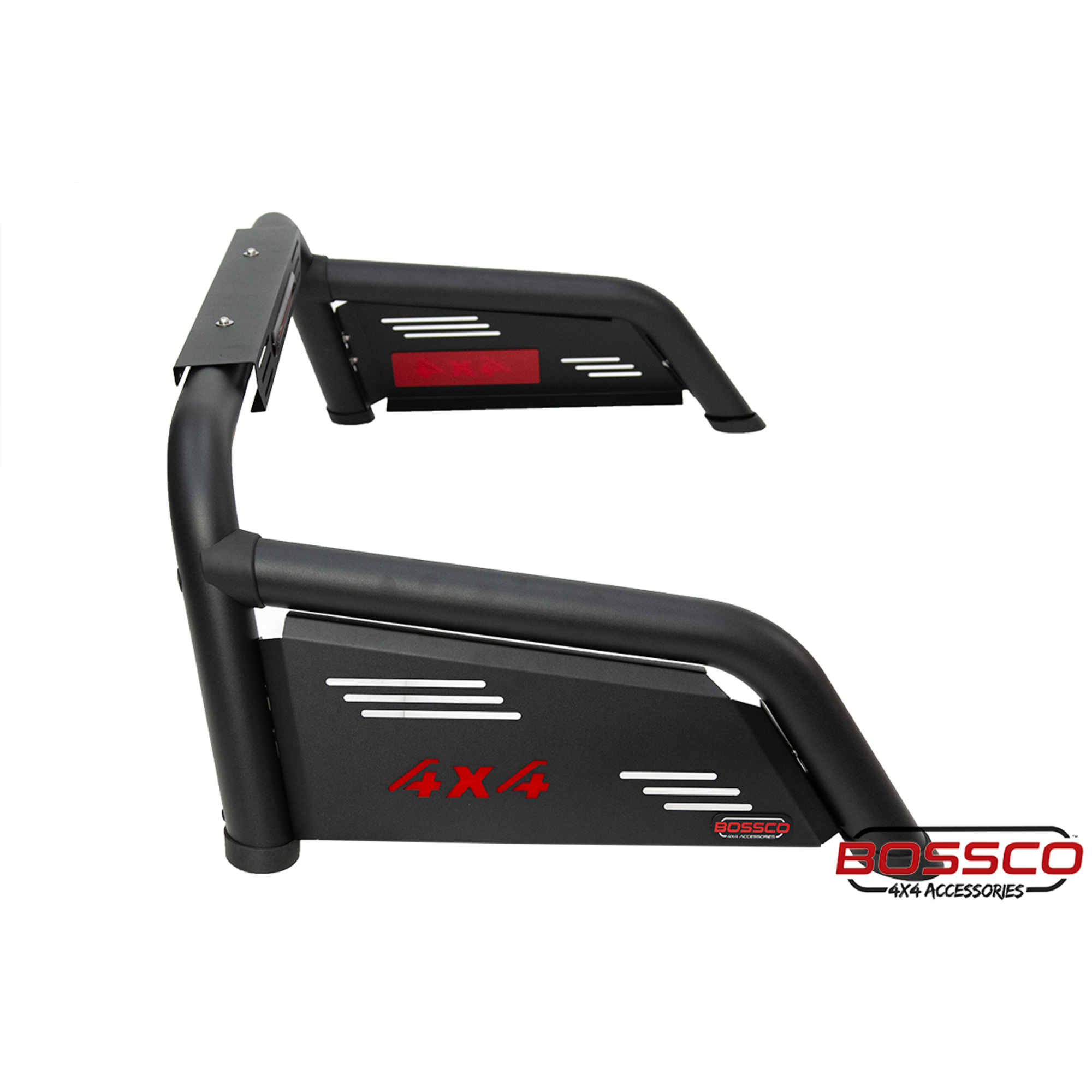 Black Steel Short Sports Bar Suitable With BA Roller Shutters - For Large American Utes