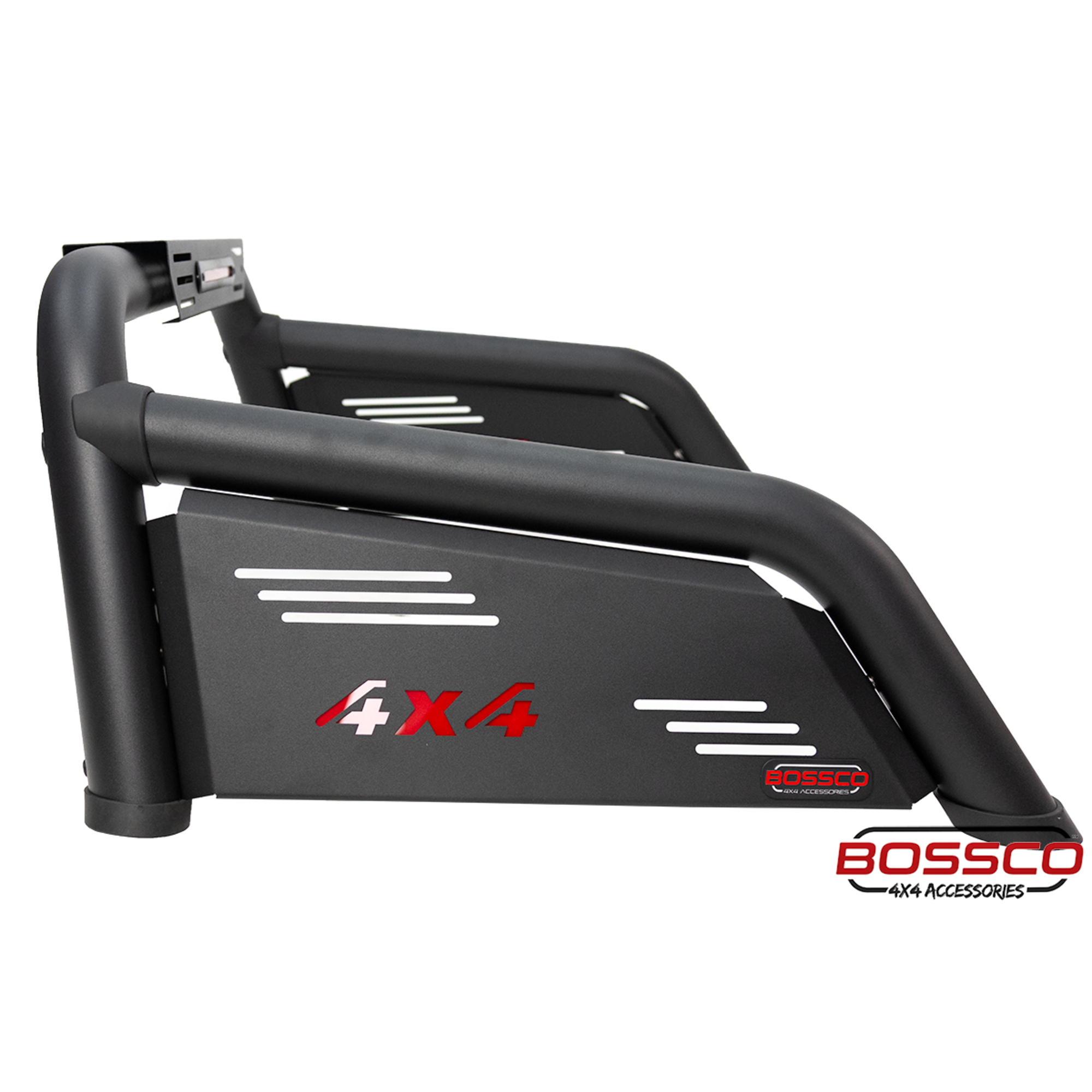 Black Steel Short Sports Bar Suitable With BA Roller Shutters - For Large American Utes