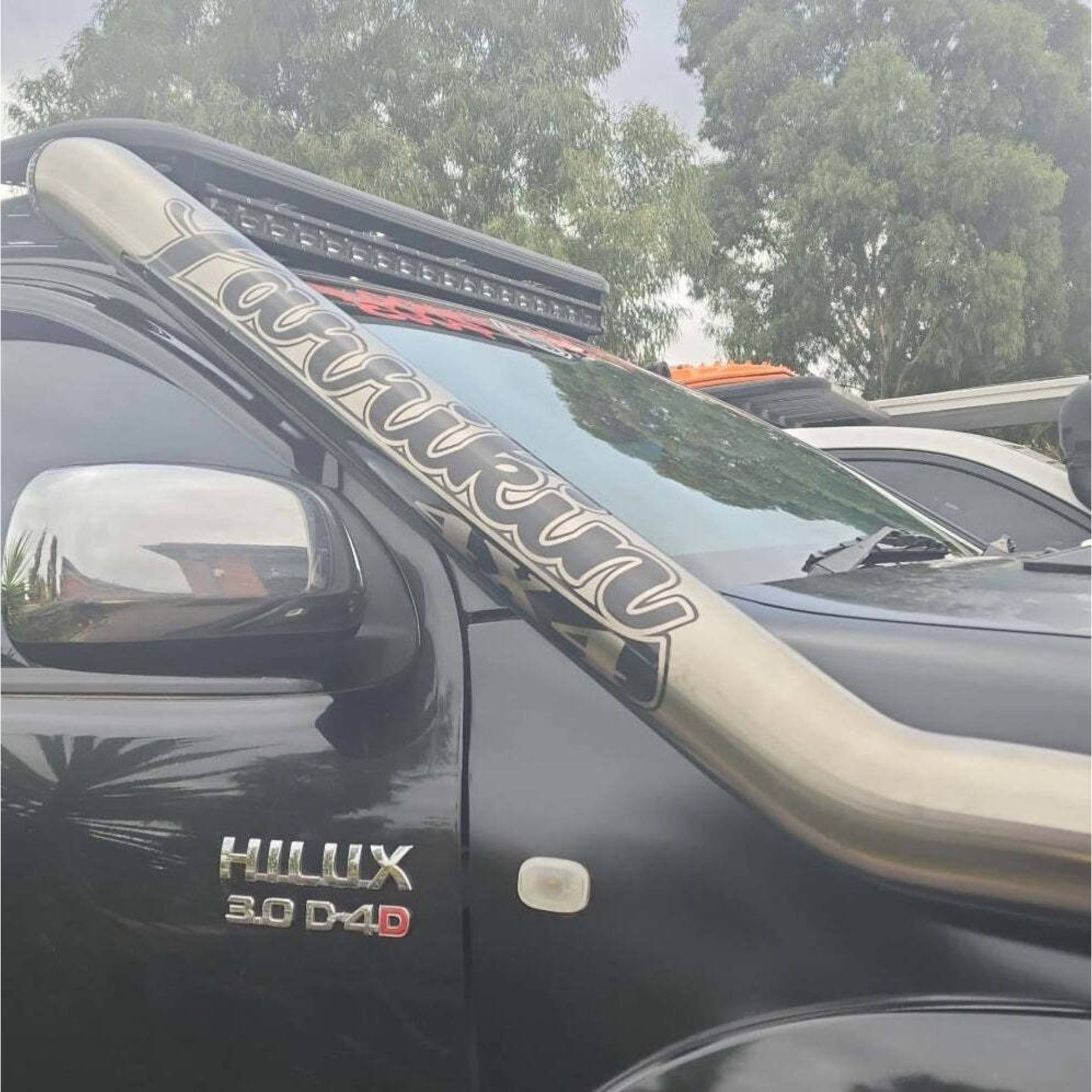 Window/Snorkel Banner Stickers 85cm x 18cm White