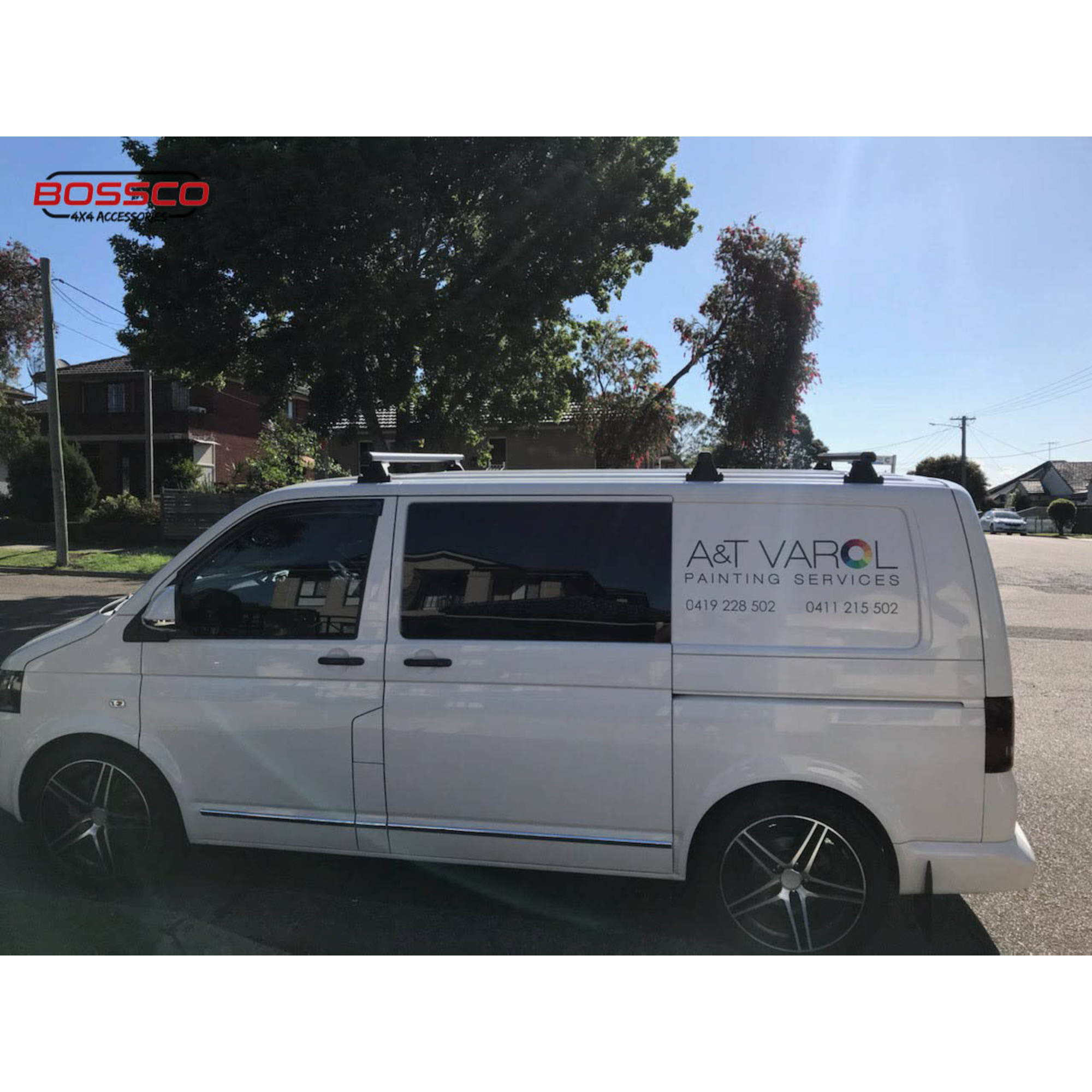 Silver Heavy Duty Roof Racks suitable for Volkswagen Transporter Multivan T5 T6 2004-20 (3 Bars)