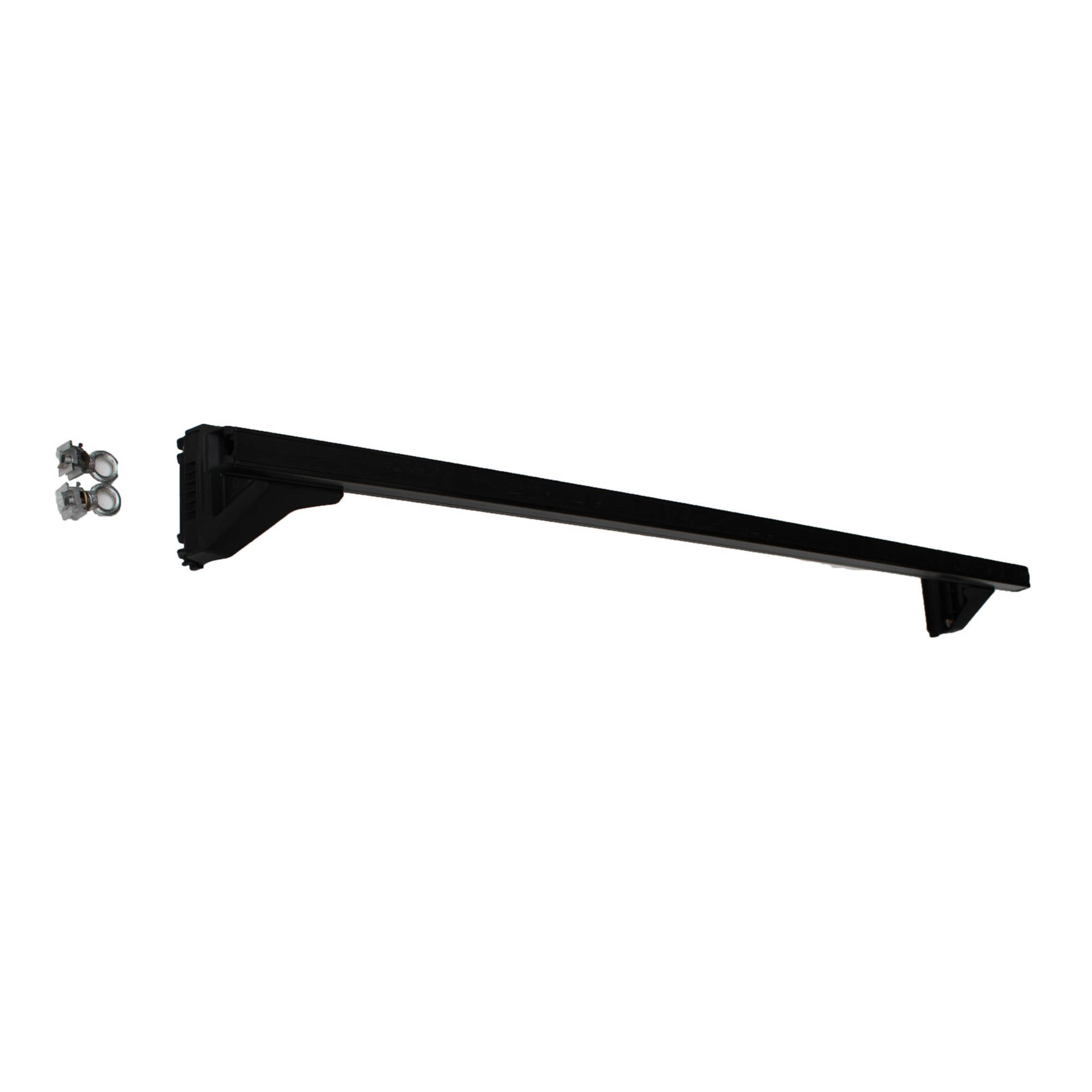 Black Heavy Duty Roof Racks For Gutter Rail Mount Vehicles