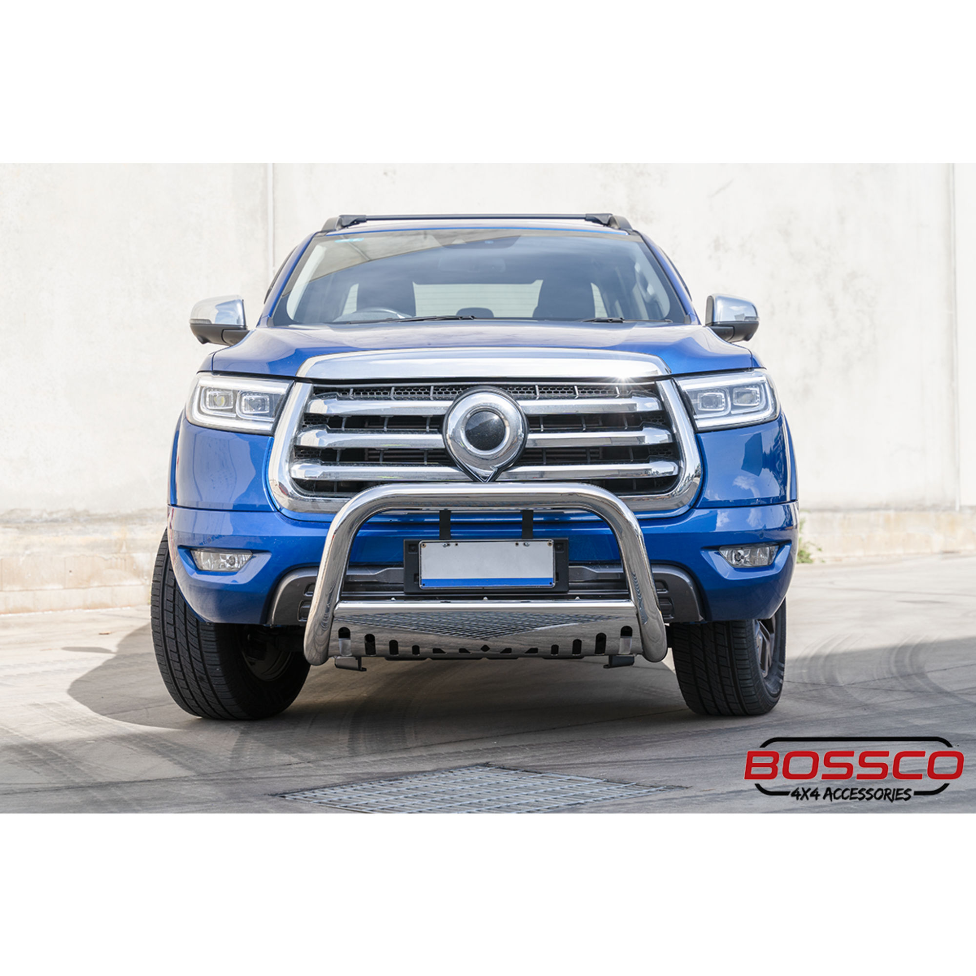 Stainless Steel Nudge bar with Bash Plate suitable for GWM Great Wall Cannon 04/2022 -2024