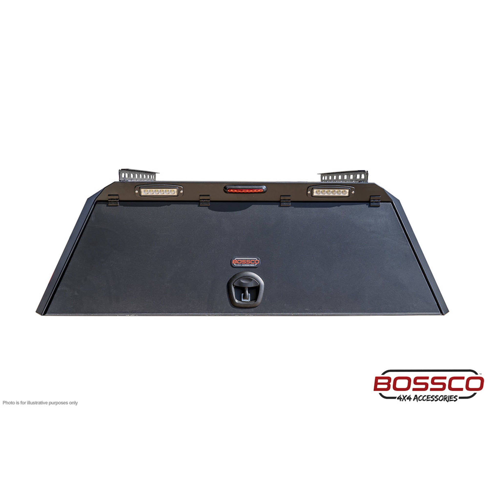 BCX-RX Sealed Black Aluminium Tub Canopy for Toyota Hilux N80 2015-2024