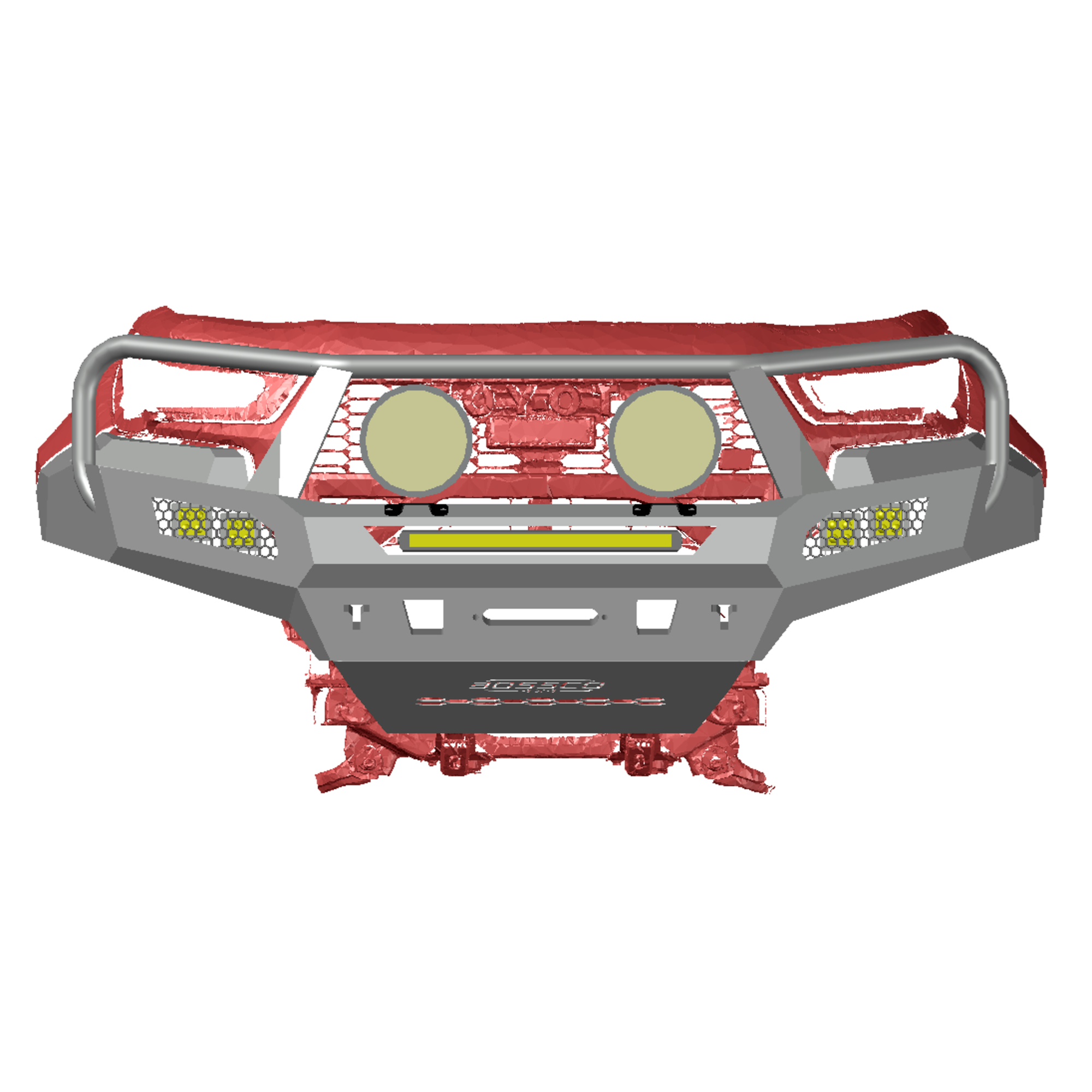 BOSSCO BULLBAR Bumper Replacement Bull bar Suitable For Toyota Hilux GR Sport 2023-2025