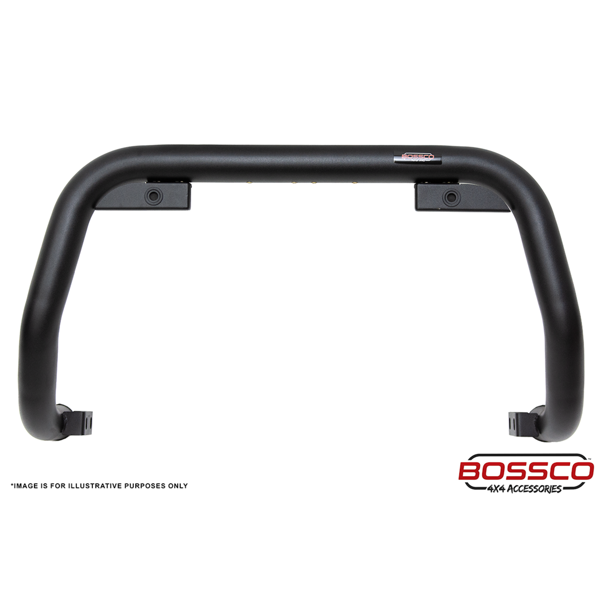 Sensor Compatible Black Steel Nudge Bar Suitable For Ssangyong Musso 2019 - 2023