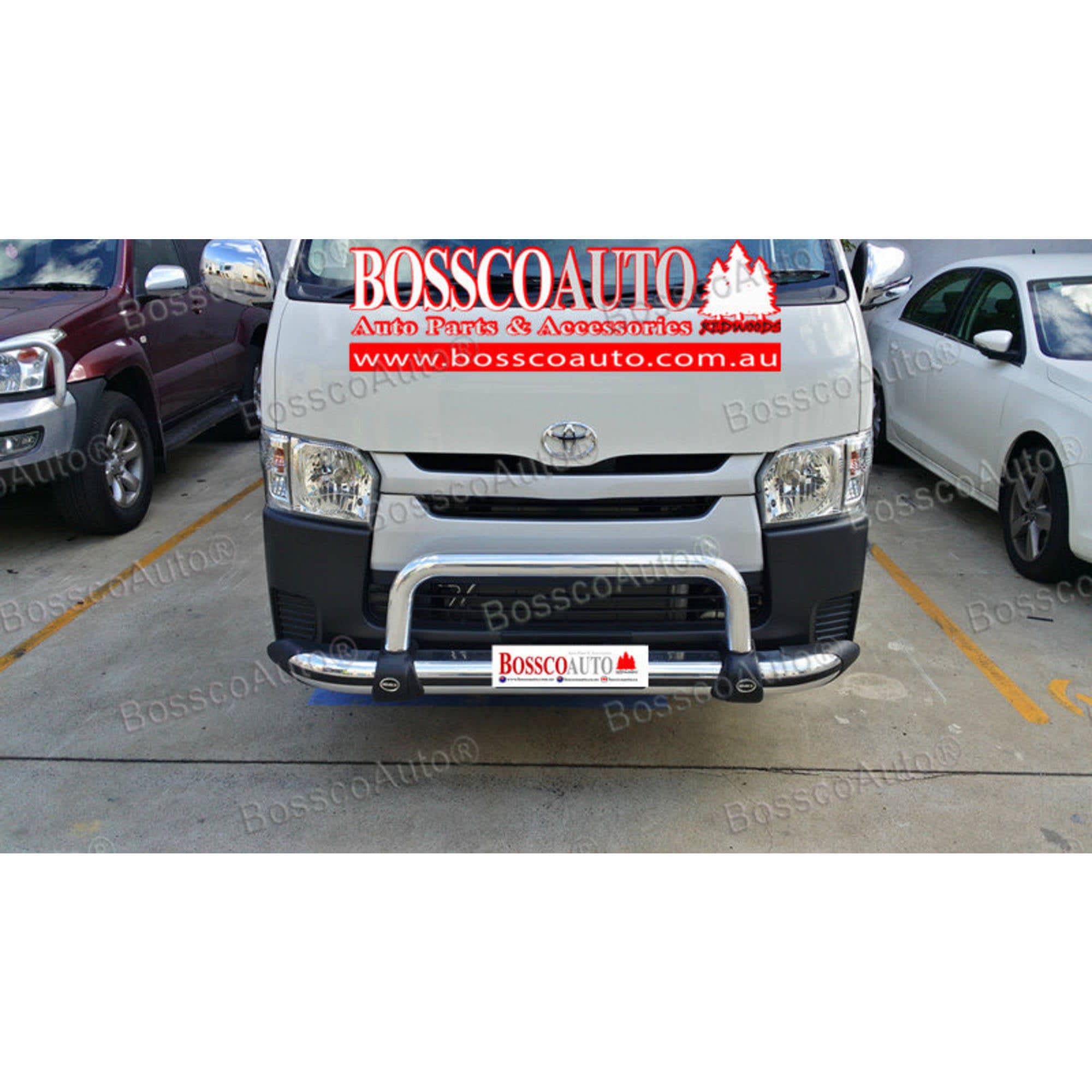 Nudge Bar and Rear Step Towbar Suitable for Toyota Hiace (LWB) 2005-2019