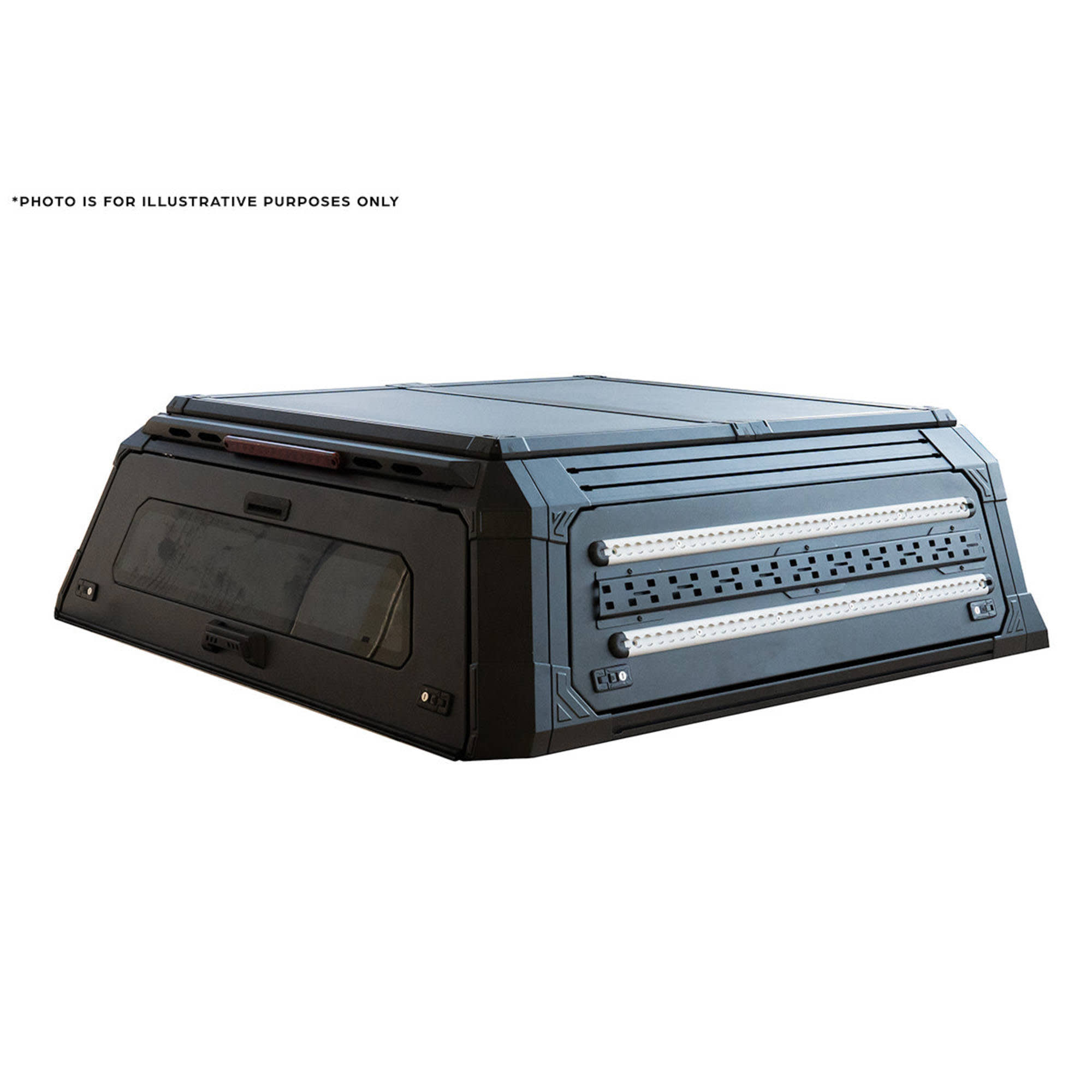 BCX-RX Sealed Black Aluminium Tub Canopy for Nissan Navara NP300 2015-2020