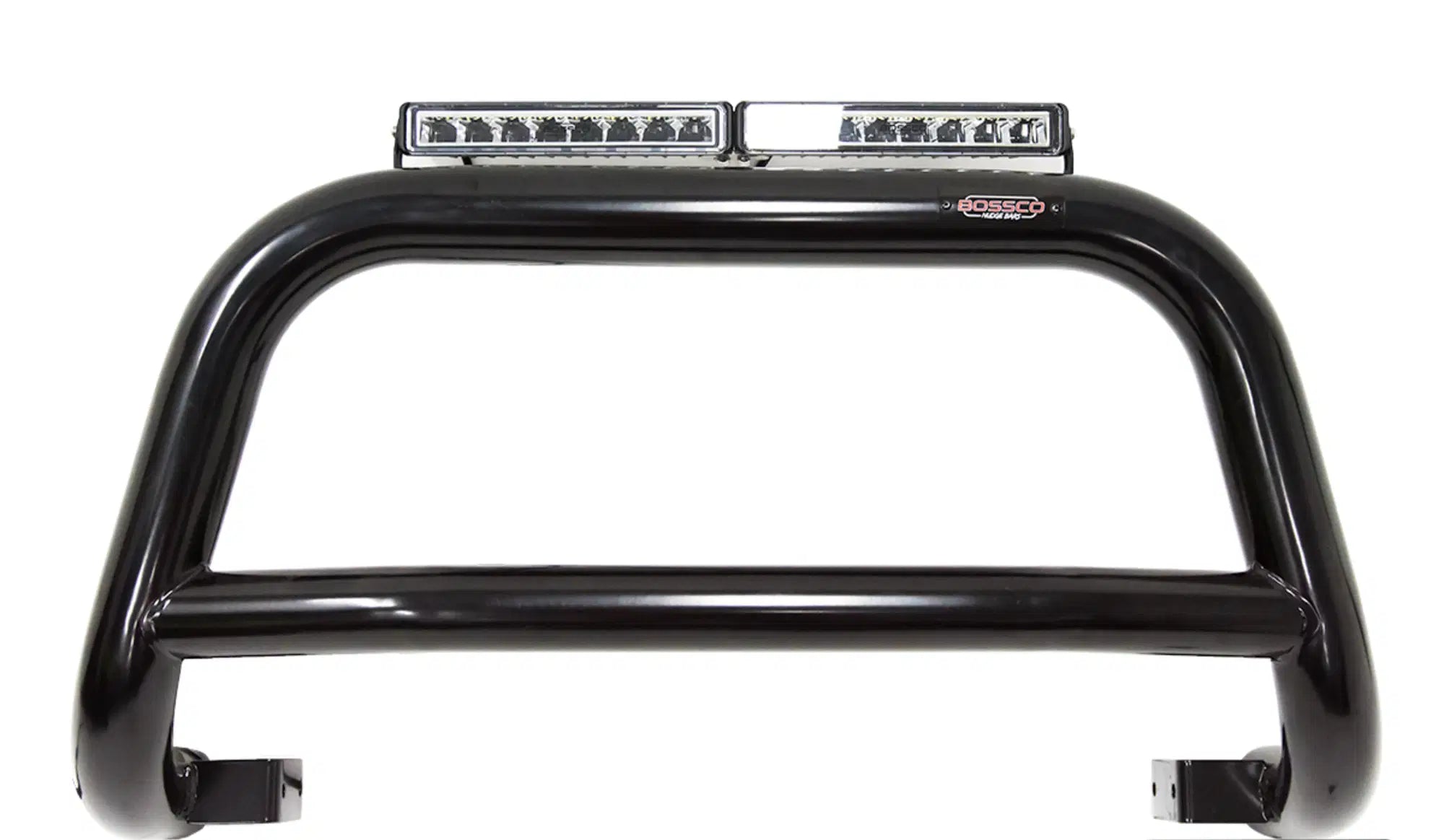 Black Nudge Bar Suitable for Mitsubishi Triton 2015-2019 w/ 20" Modular Single Row LED Light Bar