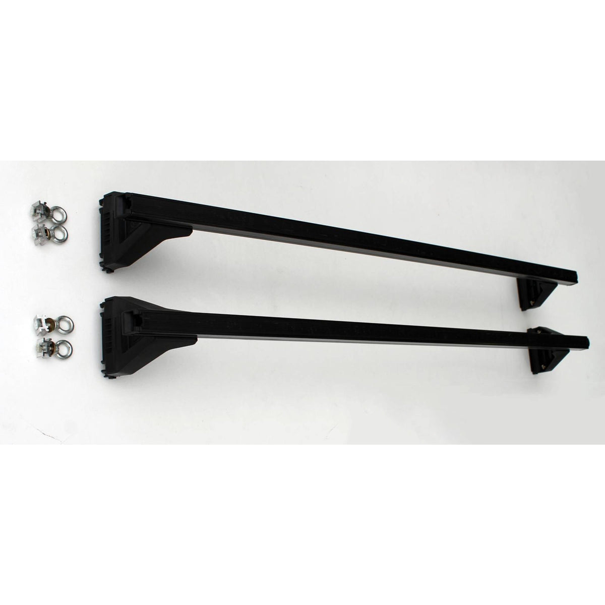 Black Heavy Duty Roof Racks For Gutter Rail Mount Vehicles