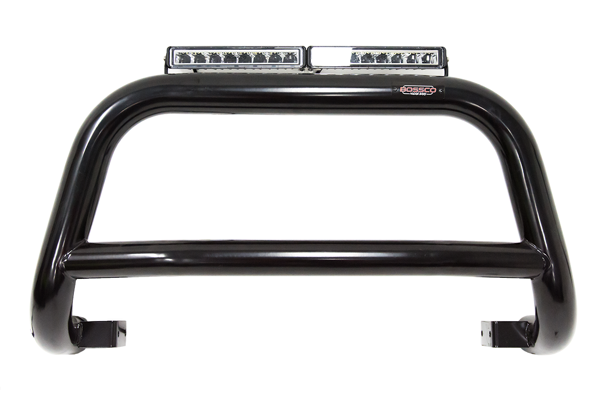 Black Nudge bar suitable for Volkswagen Amarok 2010-2022 w/ 20" Modular Single Row LED Light Bar