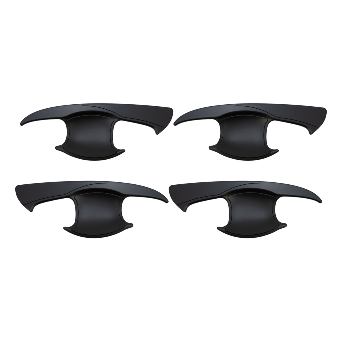Black Door Handle Bowl Covers Protectors Suitable For Toyota Hilux 2015-2021