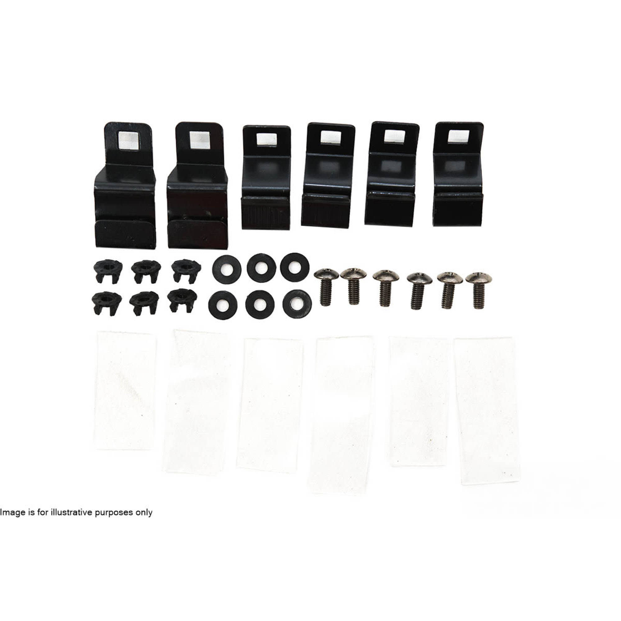 Fitting Kit for Tinted Bonnet Protector Suitable For Toyota Prado 120s 2002-2009