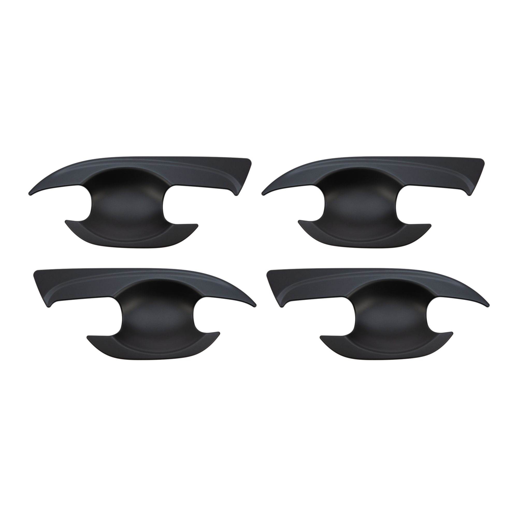 Black Door Handle Bowl Covers Protectors for Ford Ranger 2012–2022
