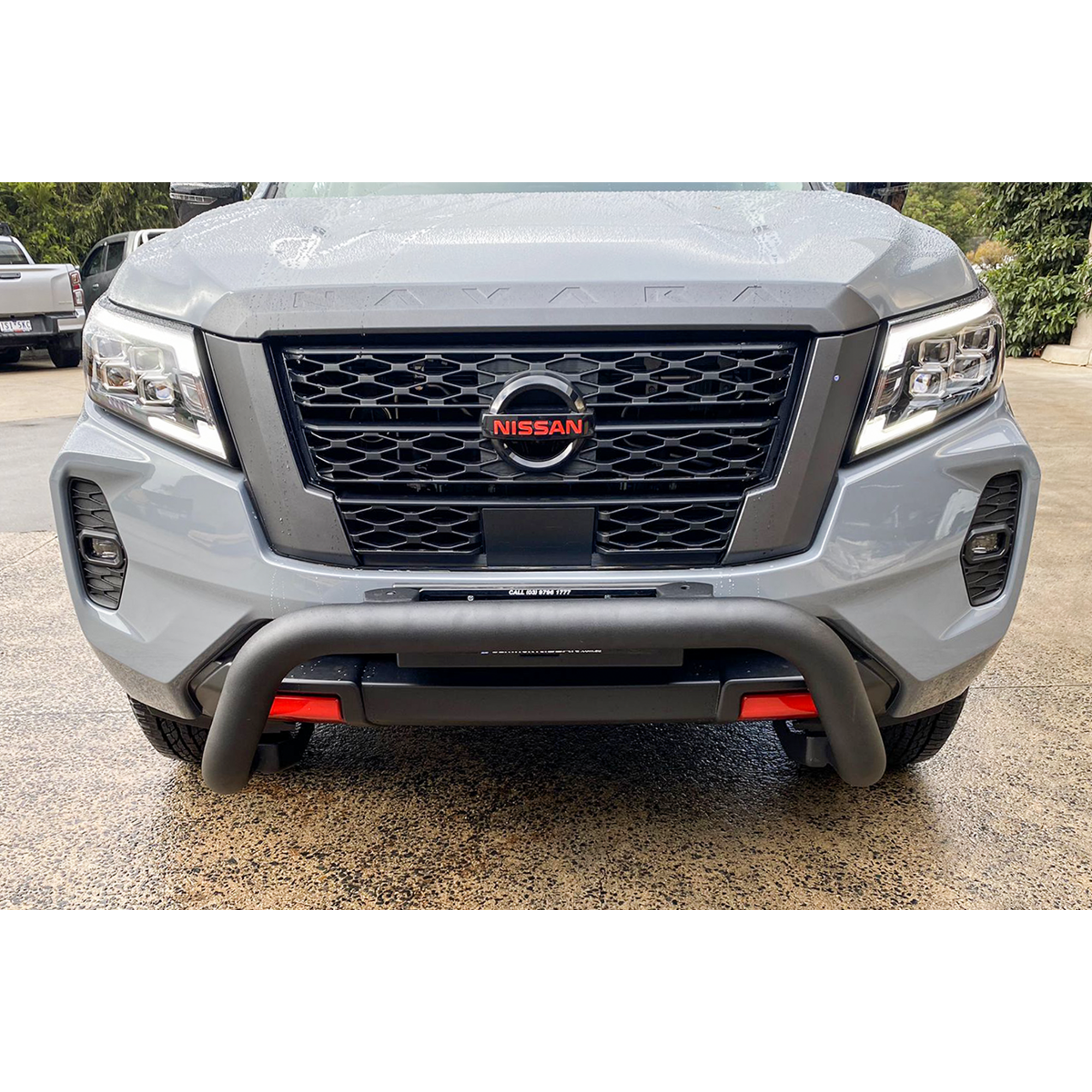 Sensor Compatible Black Nudge Bar Suitable For Nissan Navara 2021-2025