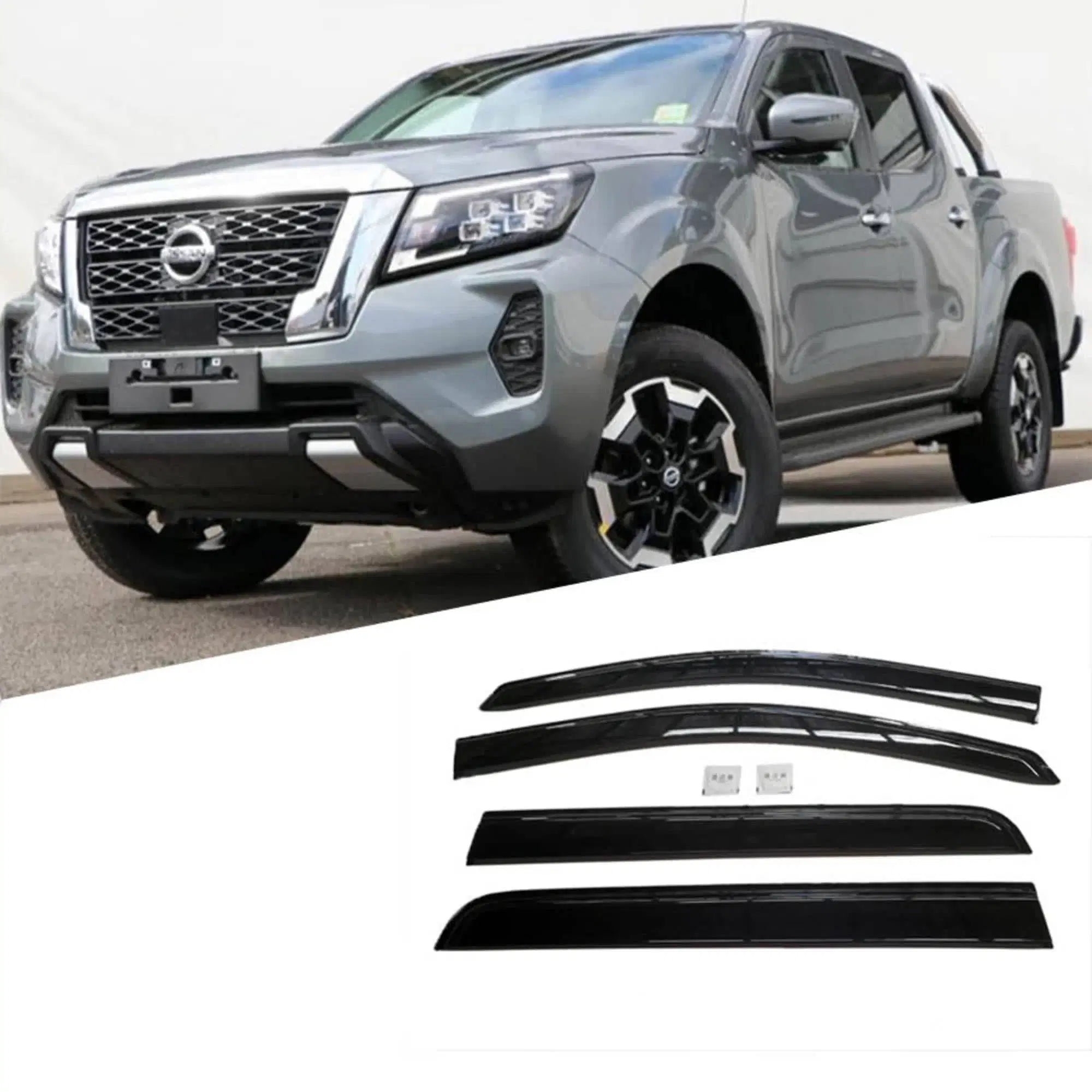 Weather Shields for Nissan Navara NP300 D23 Facelift 2021-2024 | Window Visors