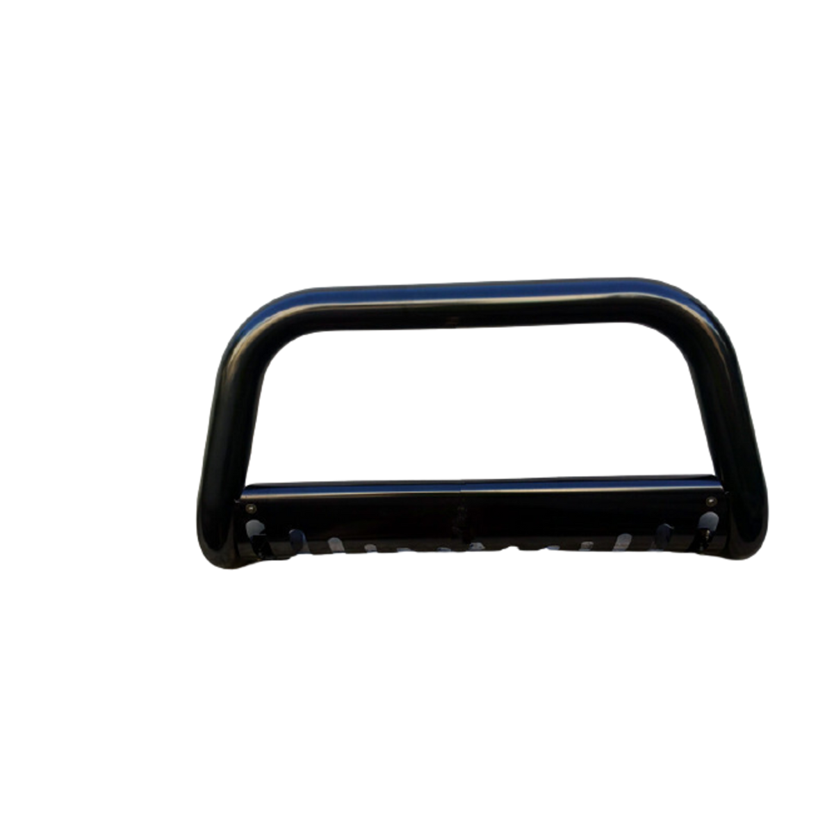 Black Low Nudge Bar with Skid Plate suitable for Toyota Hilux 2020 - 2025