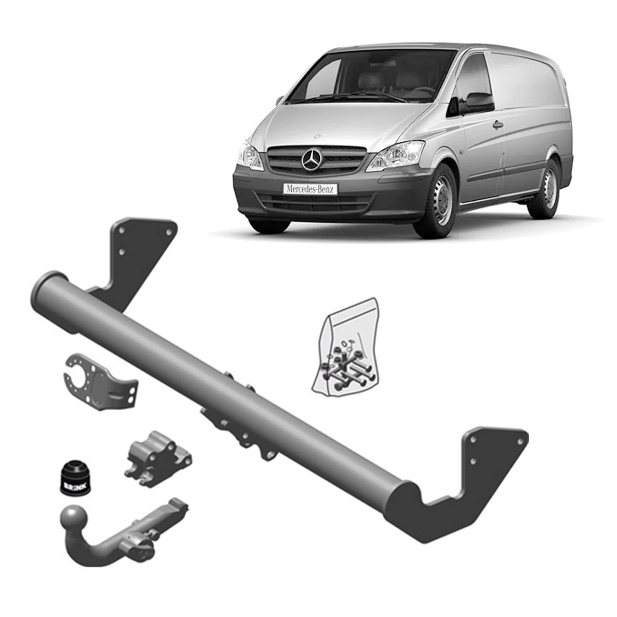 Brink Towbar European for MERCEDES-BENZ Vito (09/2003 - on), Valente (09/2003 - on), Vito / Mixto (09/2003 - on)