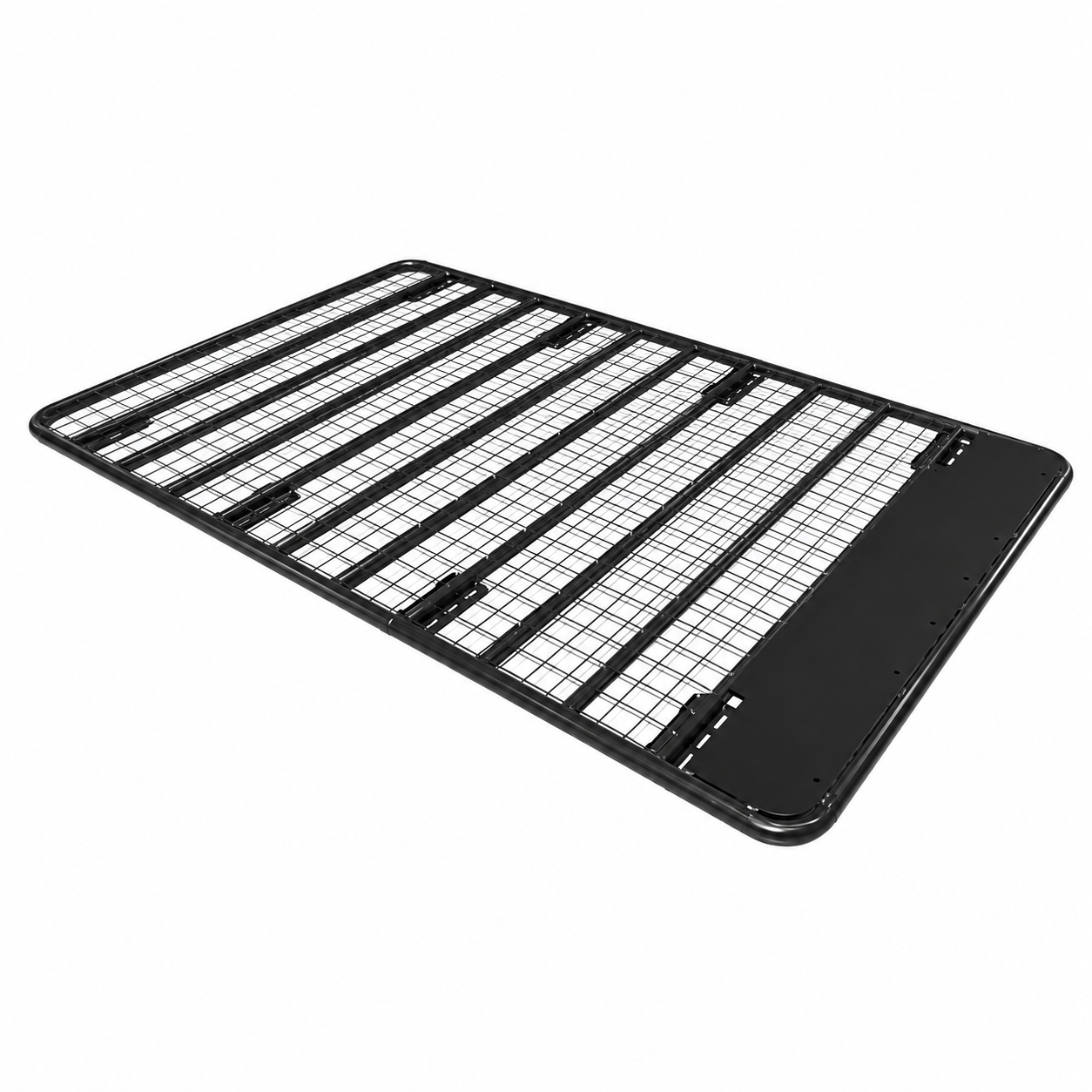 Black Aluminium Mesh Roof Platform Basket Tray for Gutter Mount Vehicles