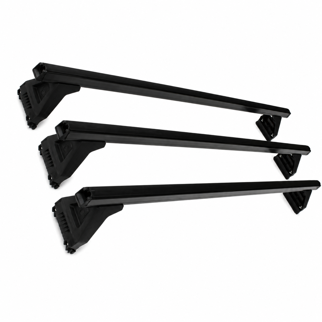 Heavy Duty Black ROOF RACKS suitable for Toyota Landcruiser Workmate VDJ76R (2007-15)