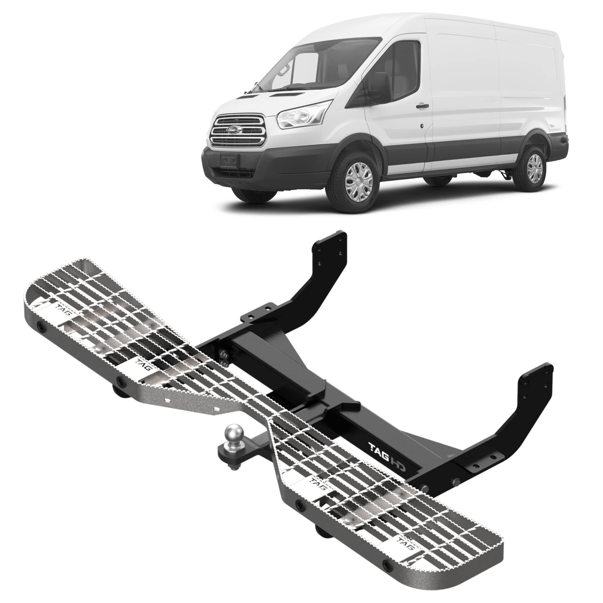 TAG Rear Step & Towbar for Ford Transit VO Series (09/2014 - on)