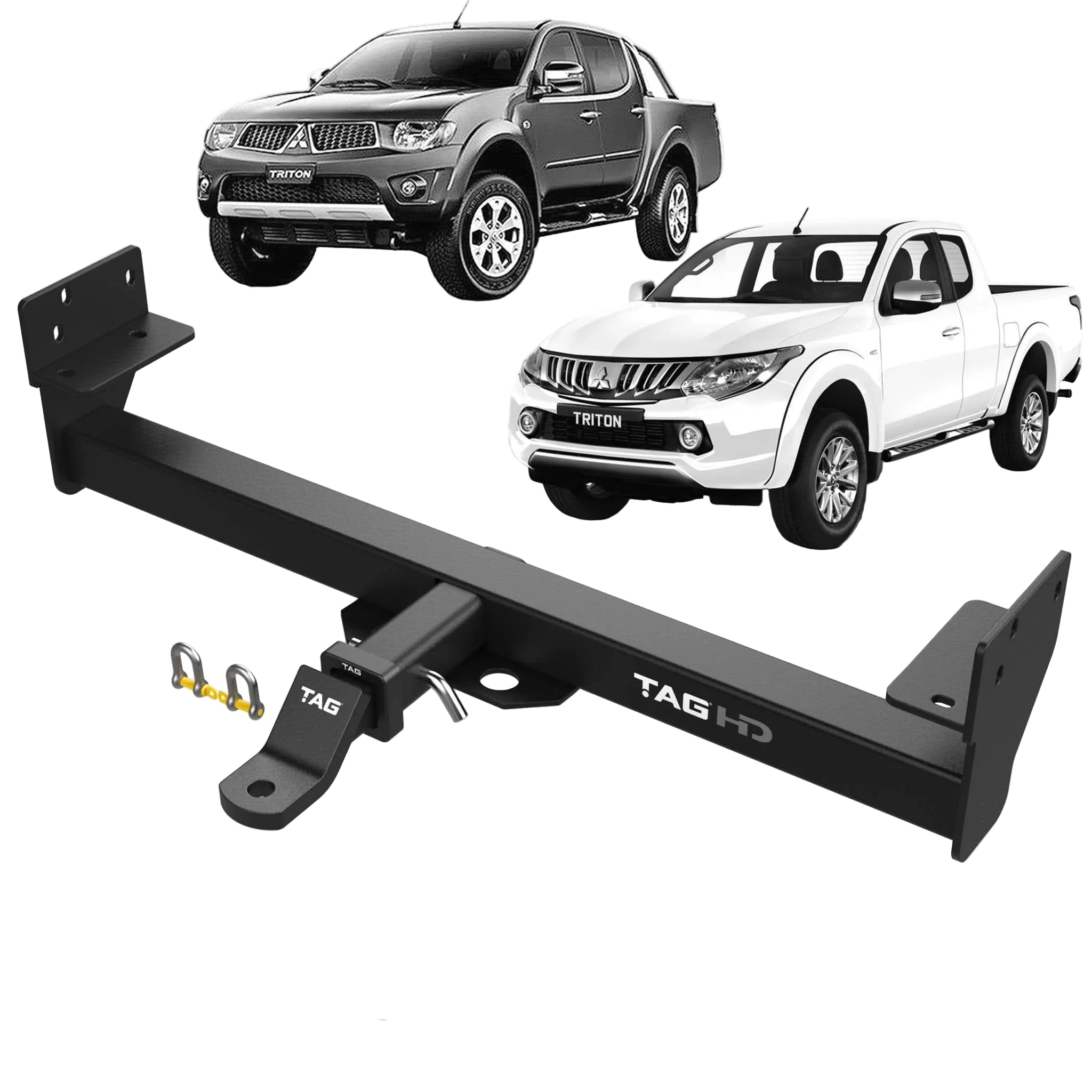 TAG Heavy Duty Towbar for Mitsubishi Triton ML MN No Rear Bumper Step (07/2006 - 04/2015)