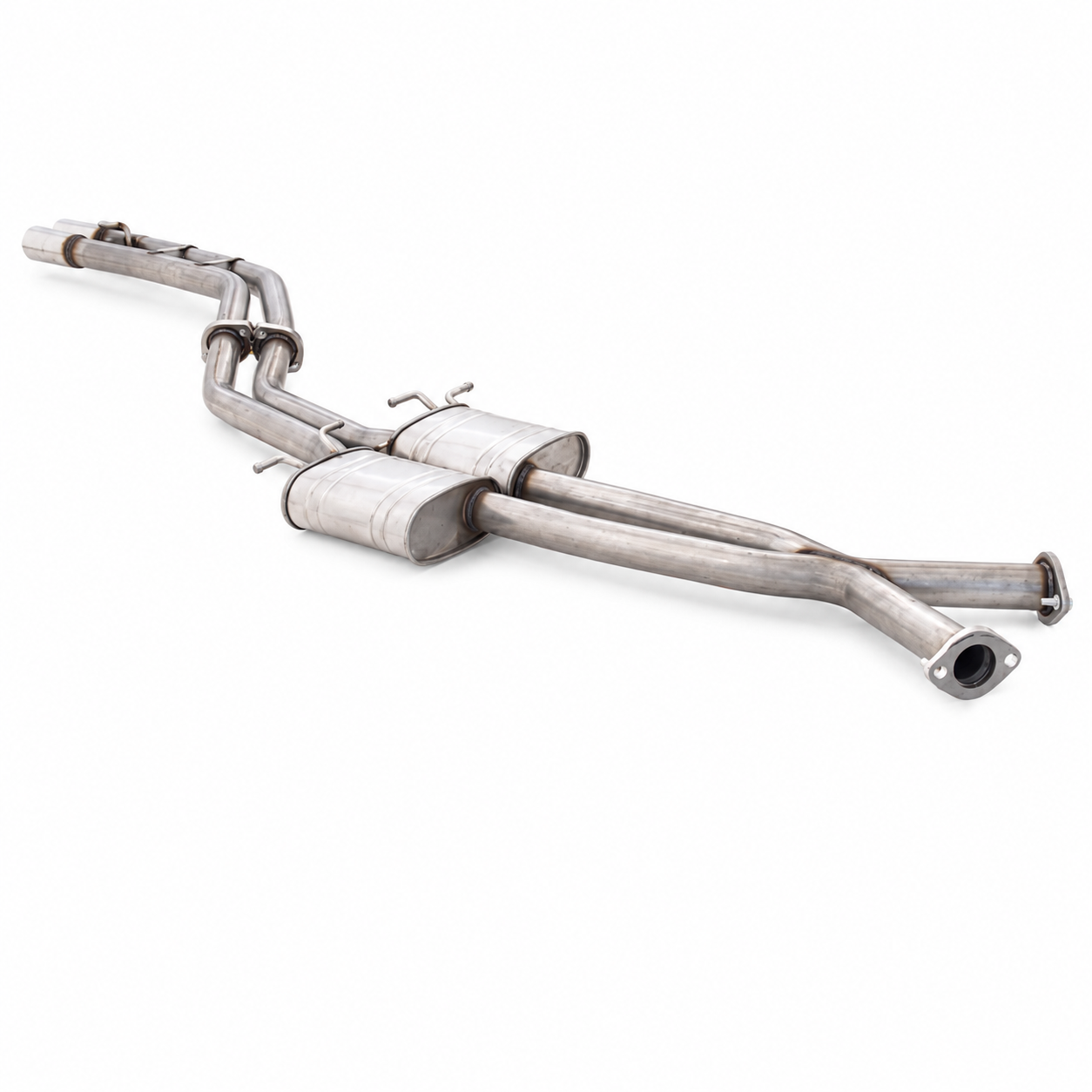 Twin 2.5" Cat Back Exhaust with Straight Pipe Rear for Holden VU–VZ 5.7L V8