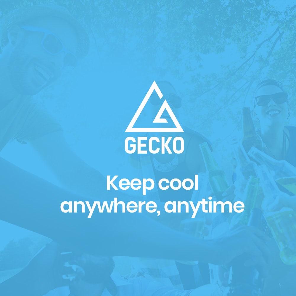 GECKO 95L Portable Upright Fridge and Freezer, 12V/24V for Camping, Caravans, Black