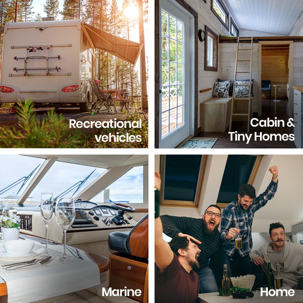 GECKO 95L Portable Upright Fridge and Freezer, 12V/24V for Camping, Caravans, Silver