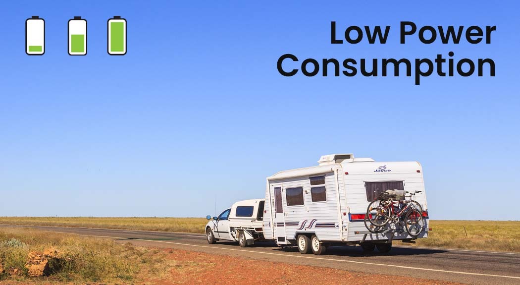 GECKO 95L Portable Upright Fridge, 12V/24V for Motorhome, Caravan, Black