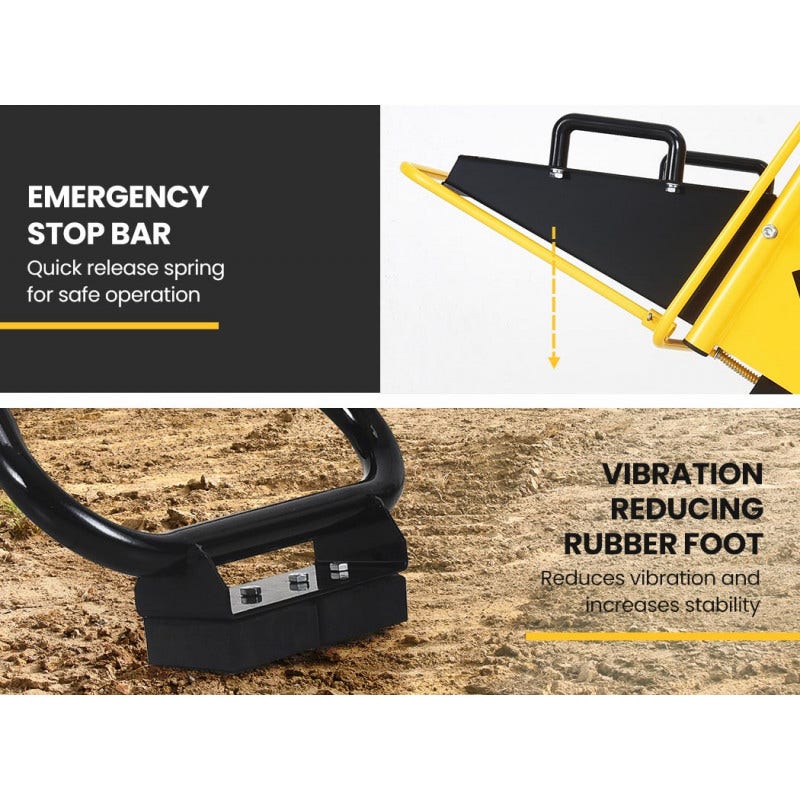 MICHIGAN 8HP 208cc Petrol Commercial Wood Chipper, Tree Mulcher - Raptor 1000