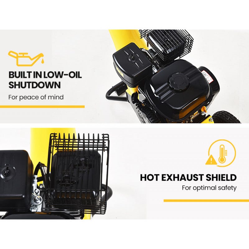 MICHIGAN 8HP 208cc Petrol Commercial Wood Chipper, Tree Mulcher - Raptor 1000