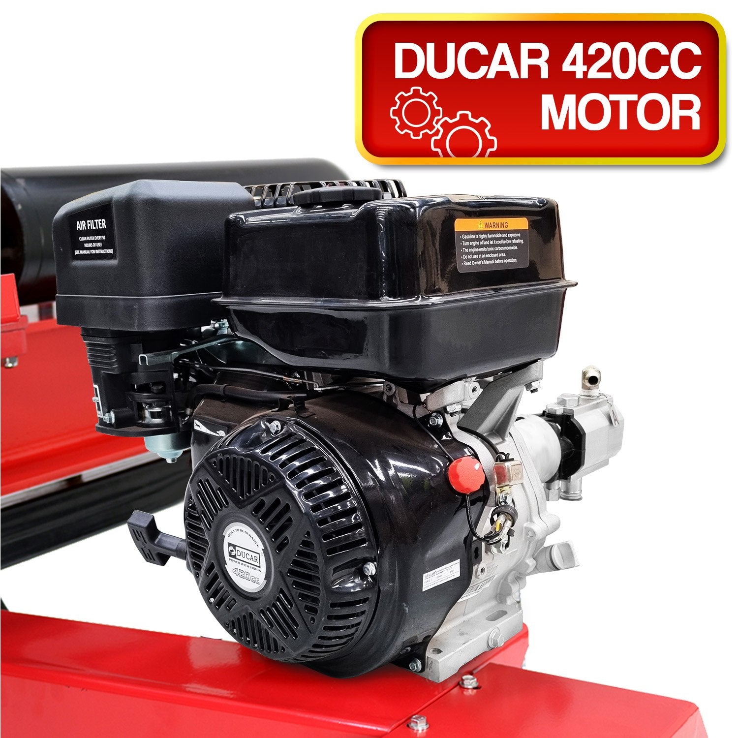 Yukon 60 Ton 420cc Hydraulic Log Splitter Petrol Engine Wood Firewood Cutter